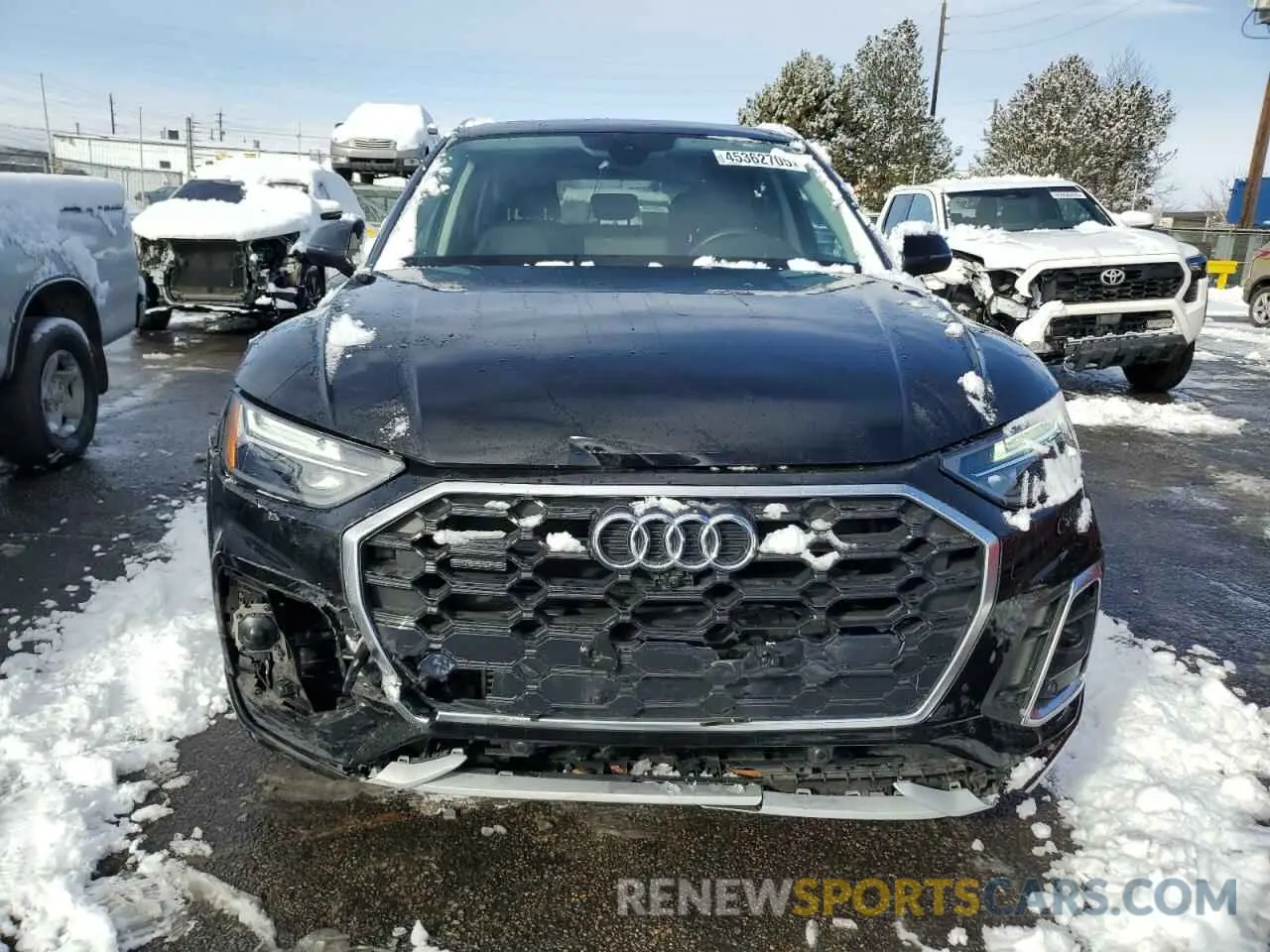 5 fotografías del automóvil dañado WA1EAAFY6N2018580 AUDI Q5 2022