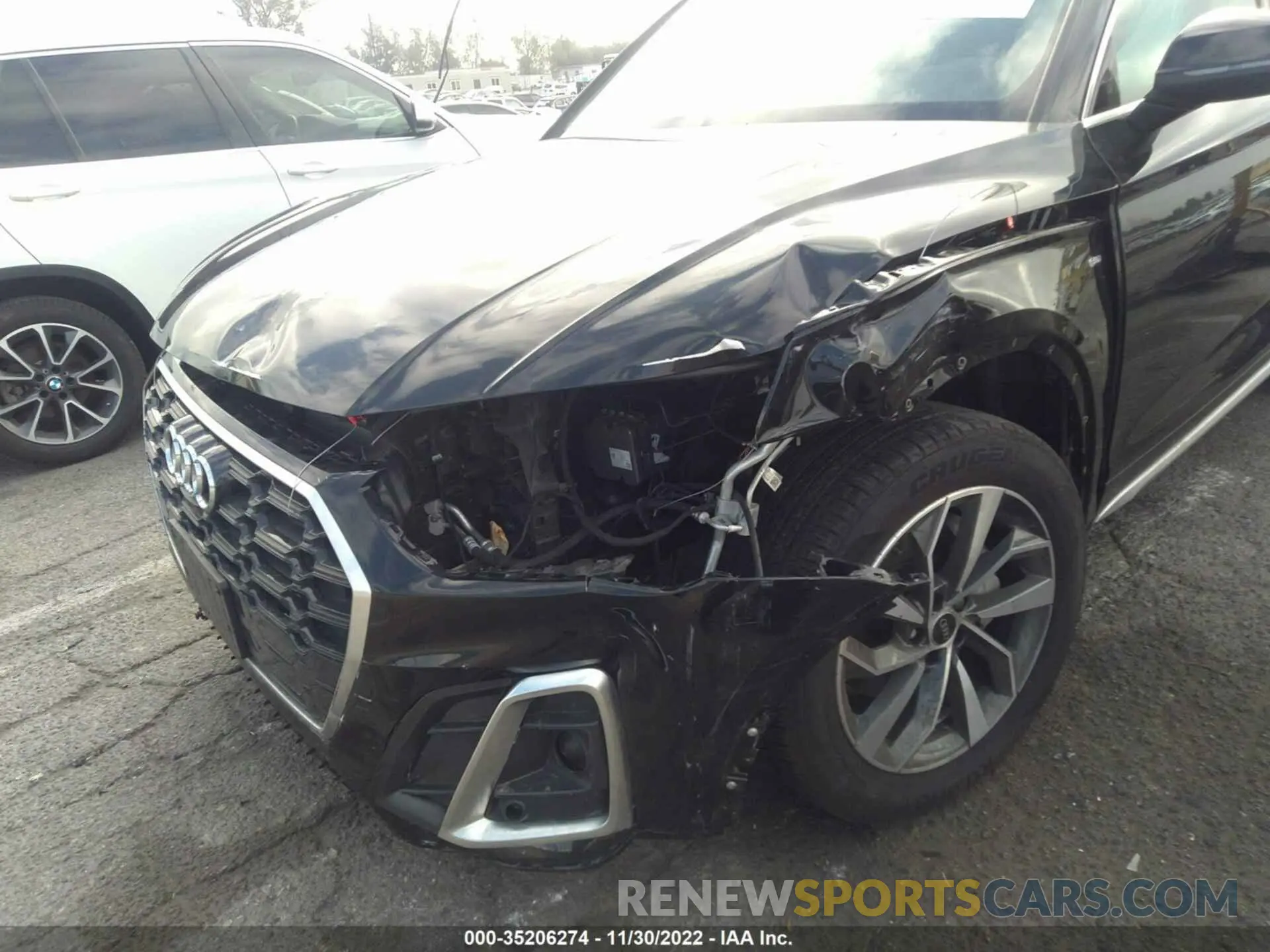6 fotografías del automóvil dañado WA1EAAFY8N2018564 AUDI Q5 2022