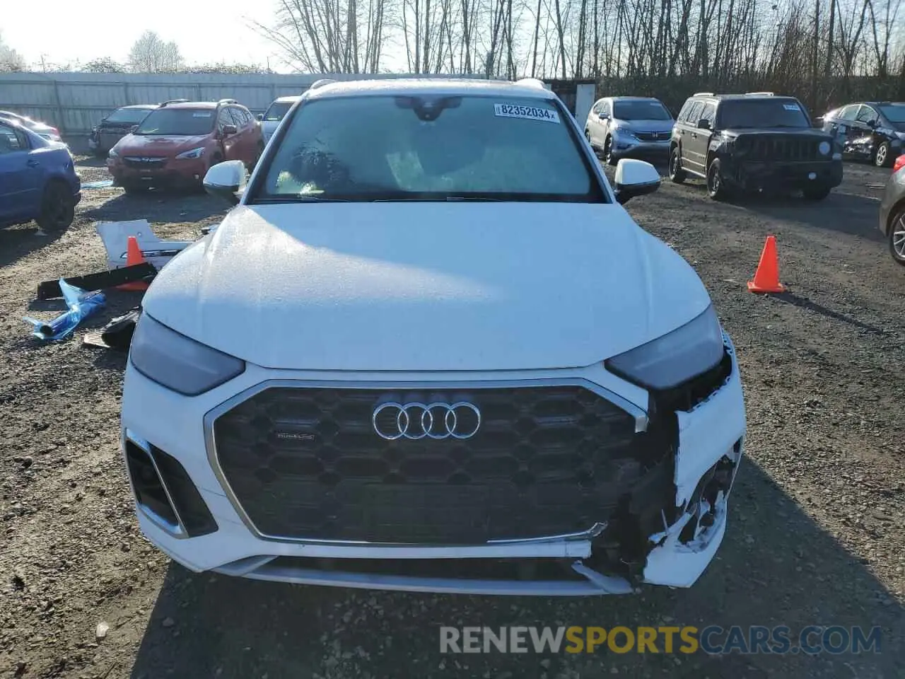 5 fotografías del automóvil dañado WA1EAAFY9N2079325 AUDI Q5 2022