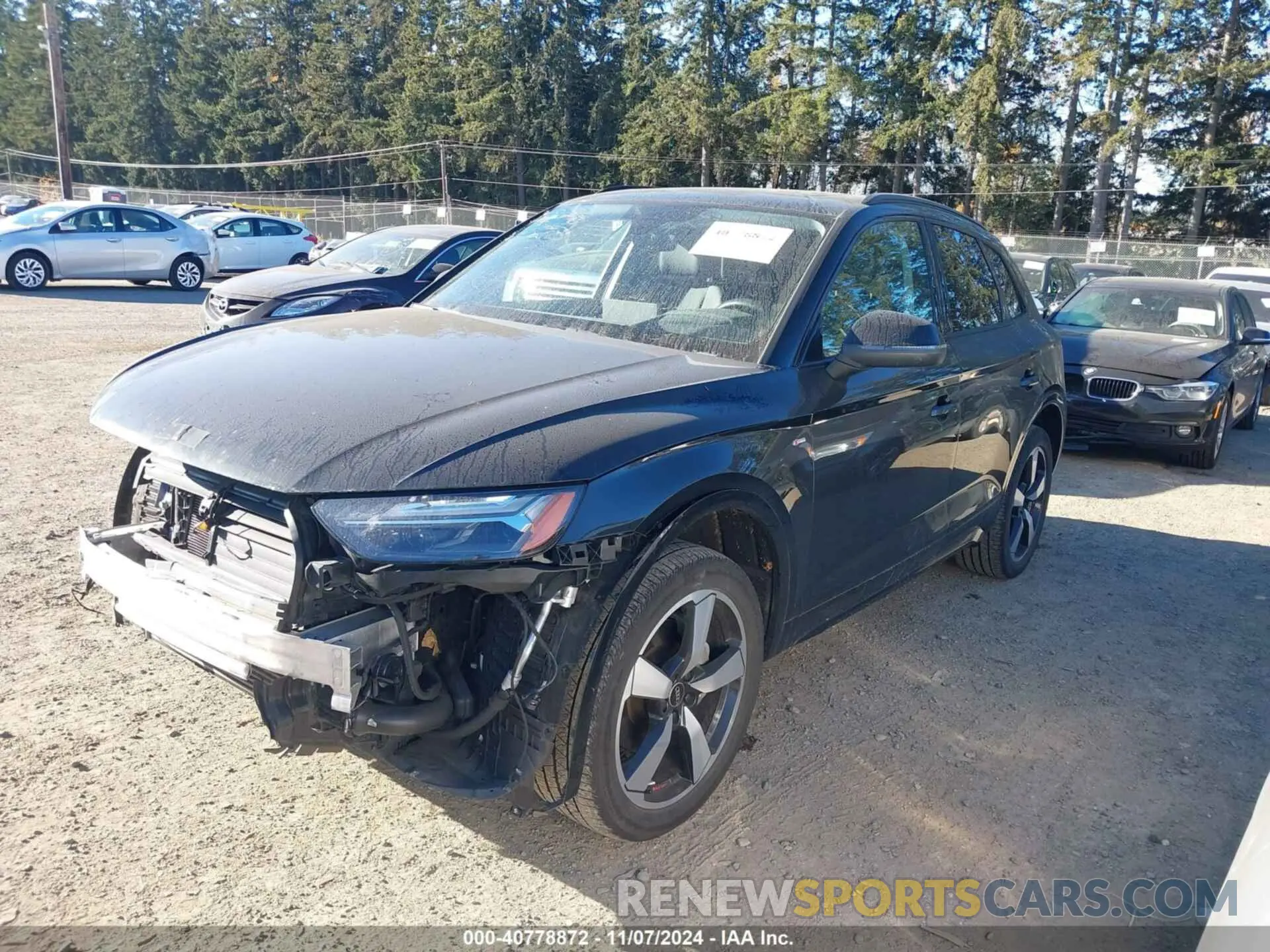 2 fotografías del automóvil dañado WA1FAAFY1N2083292 AUDI Q5 2022