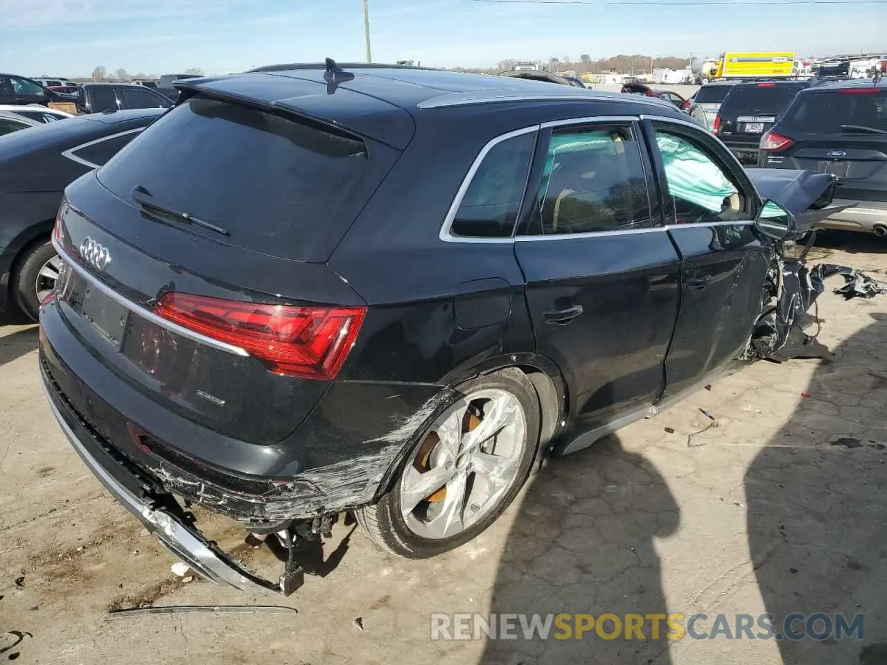3 fotografías del automóvil dañado WA1FAAFY4N2045779 AUDI Q5 2022