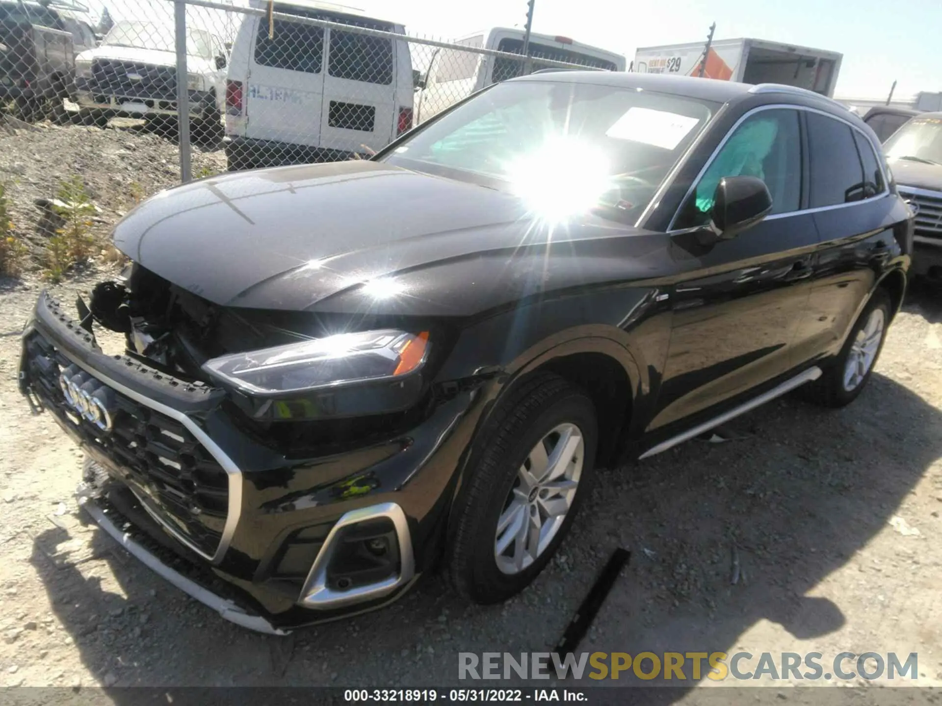 2 fotografías del automóvil dañado WA1GAAFY2N2002580 AUDI Q5 2022