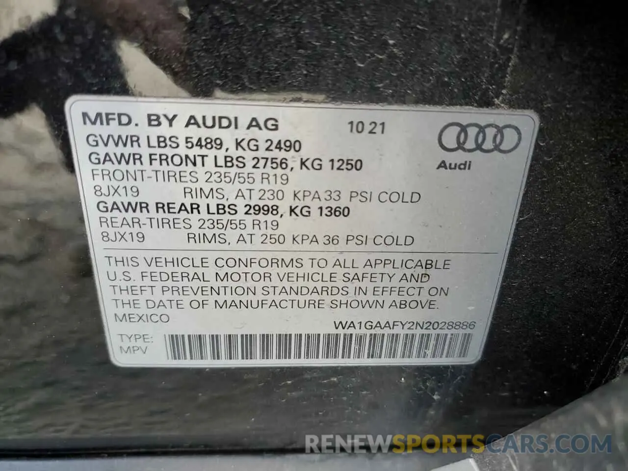 13 fotografías del automóvil dañado WA1GAAFY2N2028886 AUDI Q5 2022
