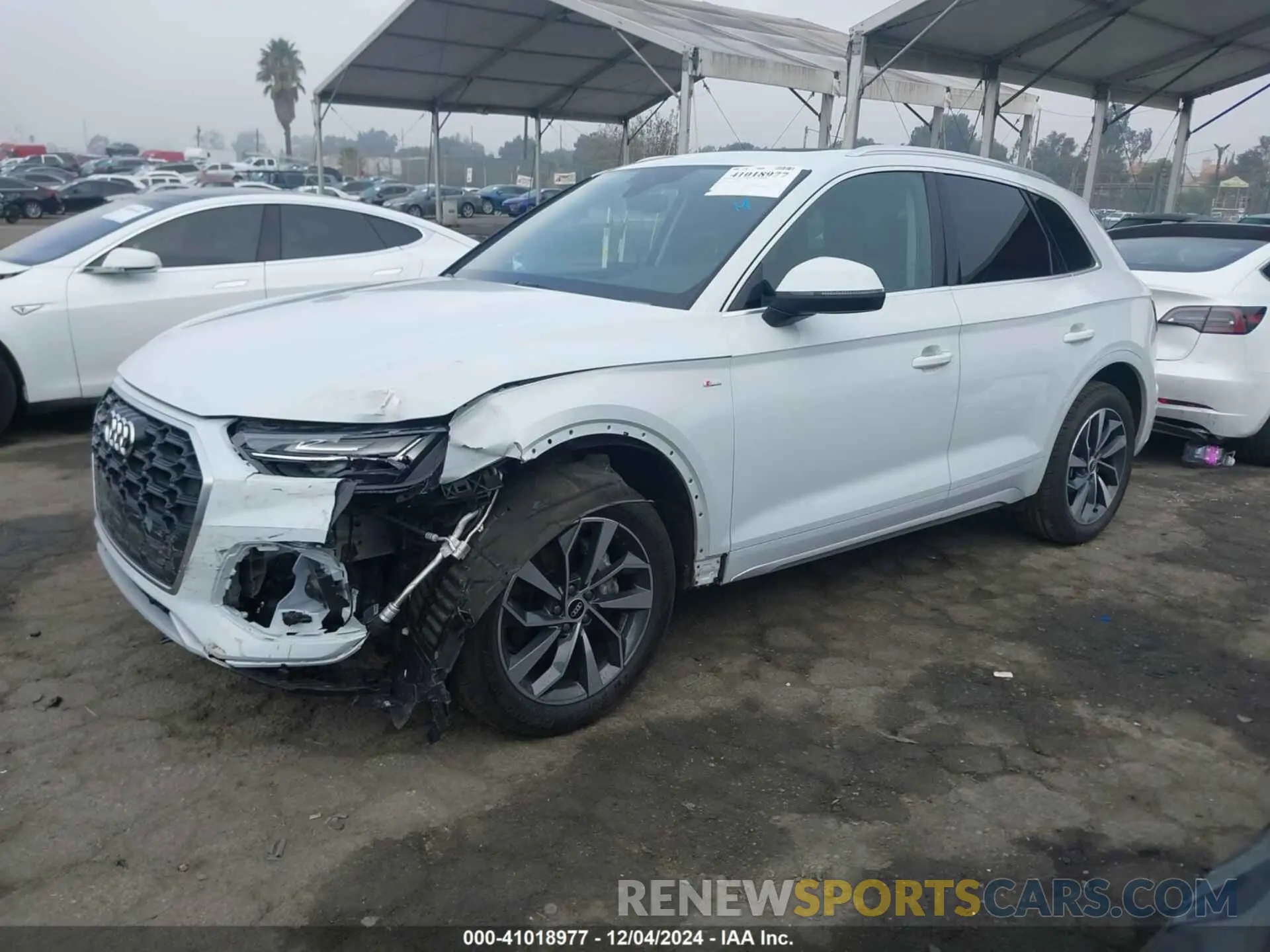 2 fotografías del automóvil dañado WA1GAAFY6N2018748 AUDI Q5 2022