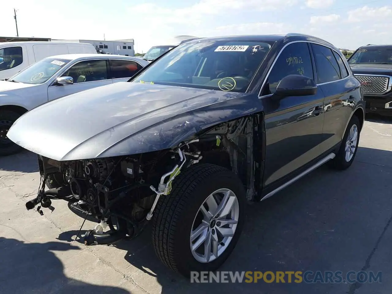 2 fotografías del automóvil dañado WA1GAAFY9N2108542 AUDI Q5 2022