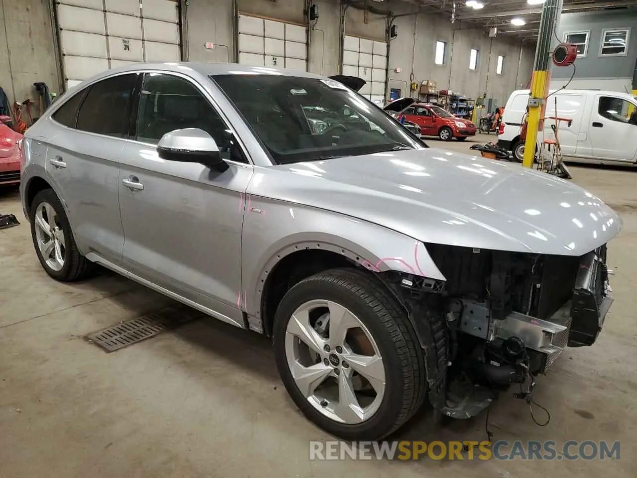 4 fotografías del automóvil dañado WA15AAFY3P2154281 AUDI Q5 2023