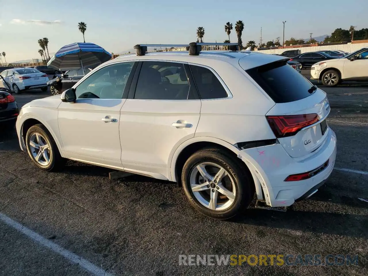 2 fotografías del automóvil dañado WA1ABAFY1P2145767 AUDI Q5 2023