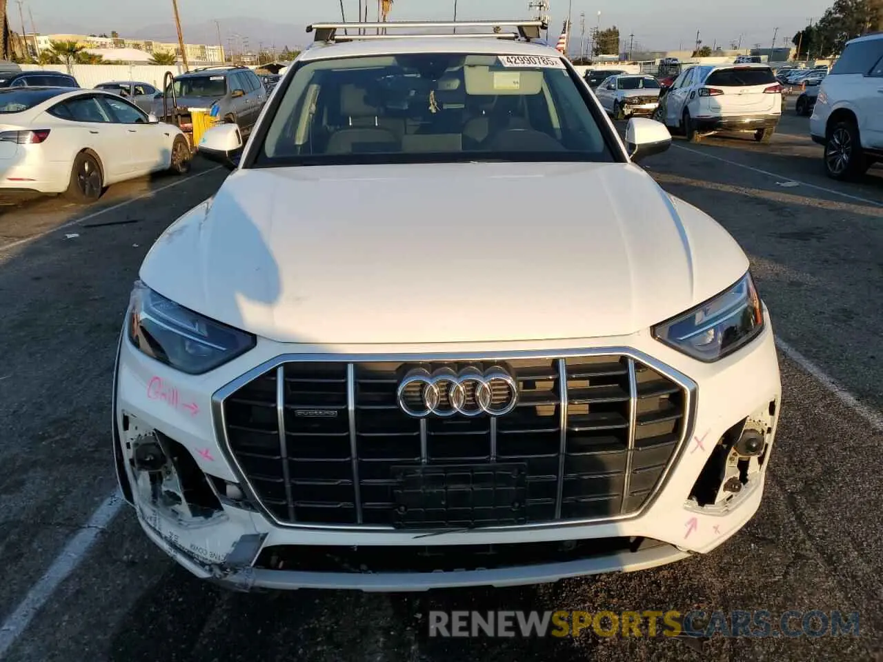 5 fotografías del automóvil dañado WA1ABAFY1P2145767 AUDI Q5 2023