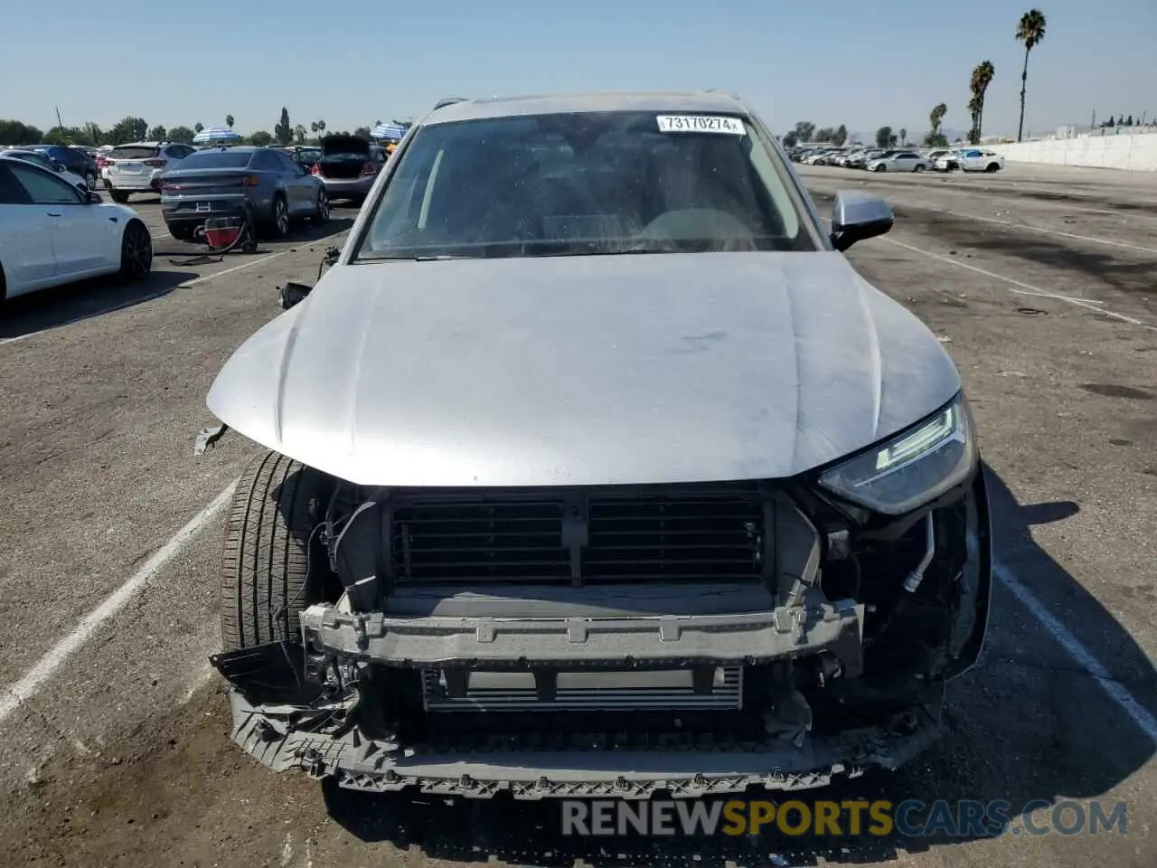 5 fotografías del automóvil dañado WA1ABAFY8P2108795 AUDI Q5 2023