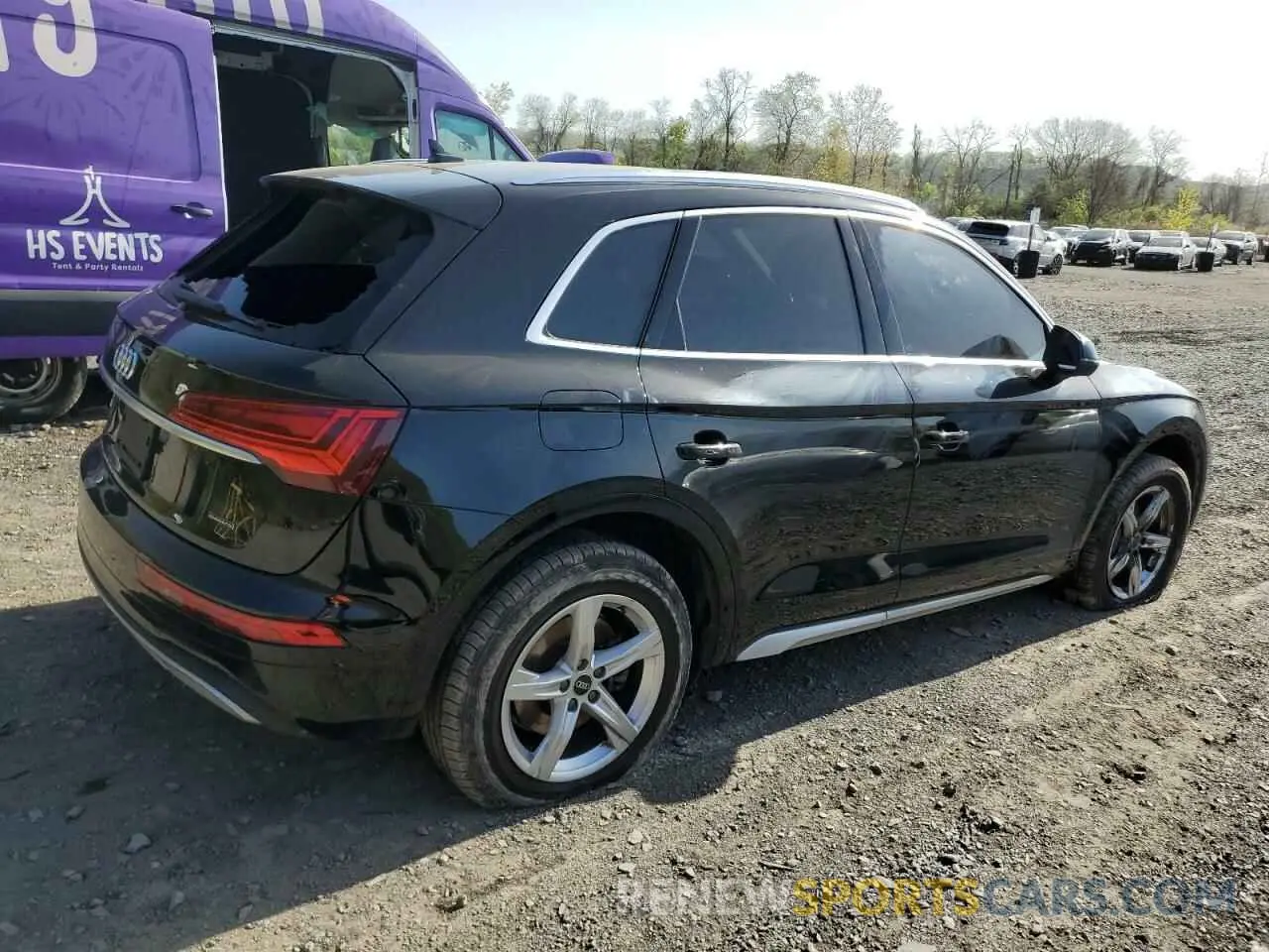 3 fotografías del automóvil dañado WA1ABAFY9P2039132 AUDI Q5 2023