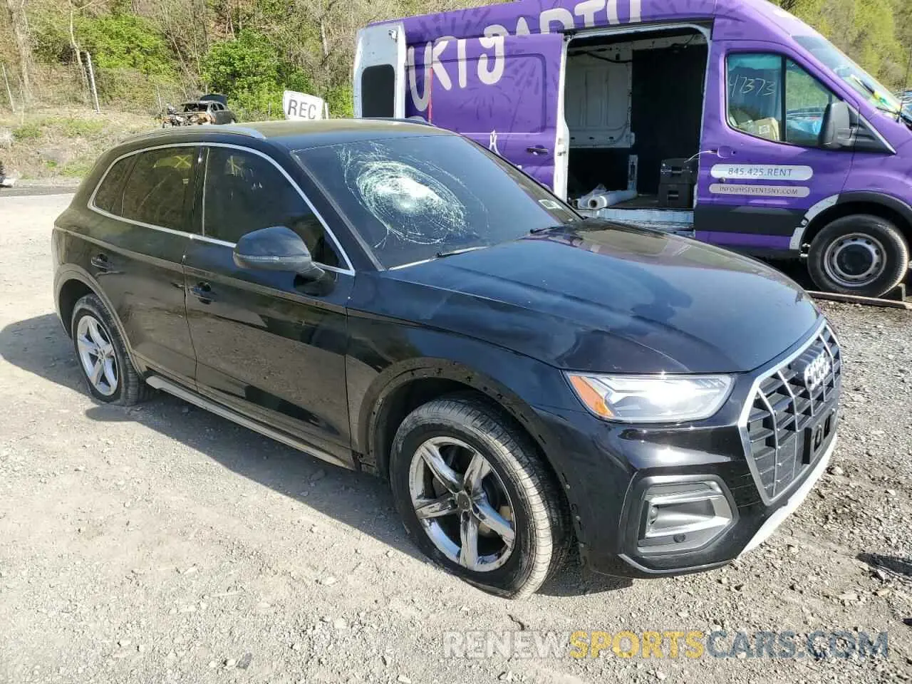 4 fotografías del automóvil dañado WA1ABAFY9P2039132 AUDI Q5 2023