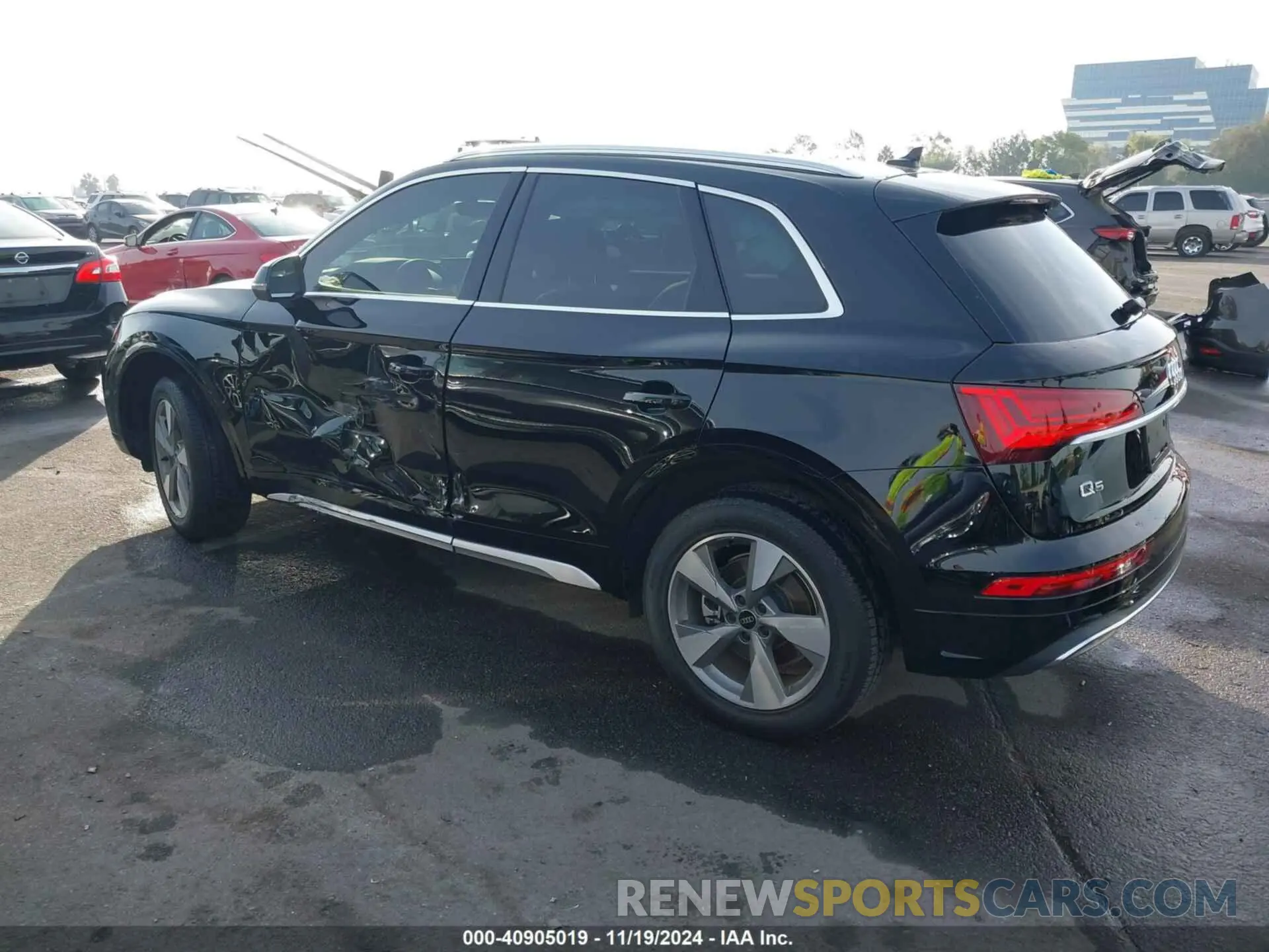 3 fotografías del automóvil dañado WA1ABAFYXP2157738 AUDI Q5 2023