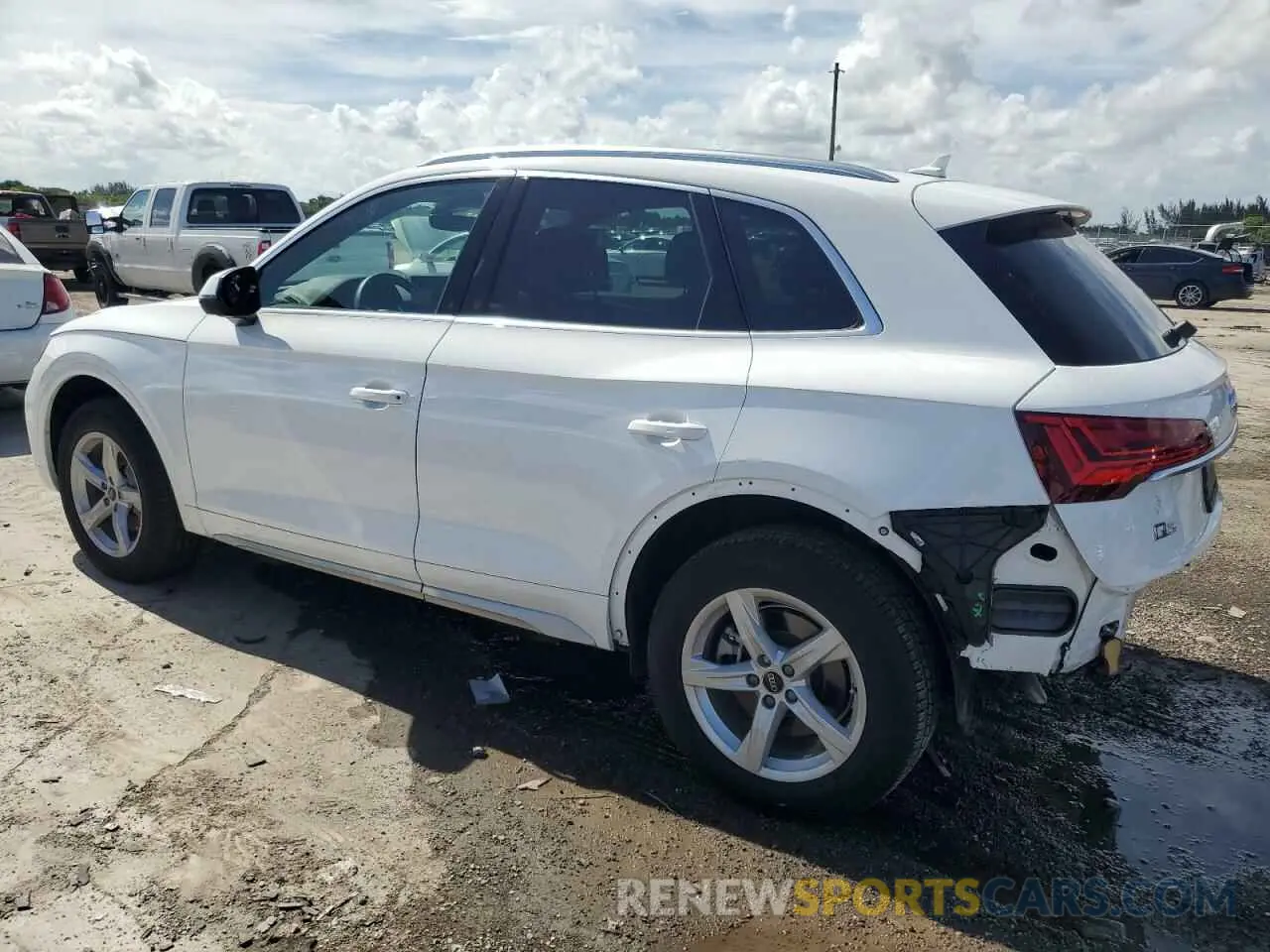 2 fotografías del automóvil dañado WA1ABAFYXP2190464 AUDI Q5 2023