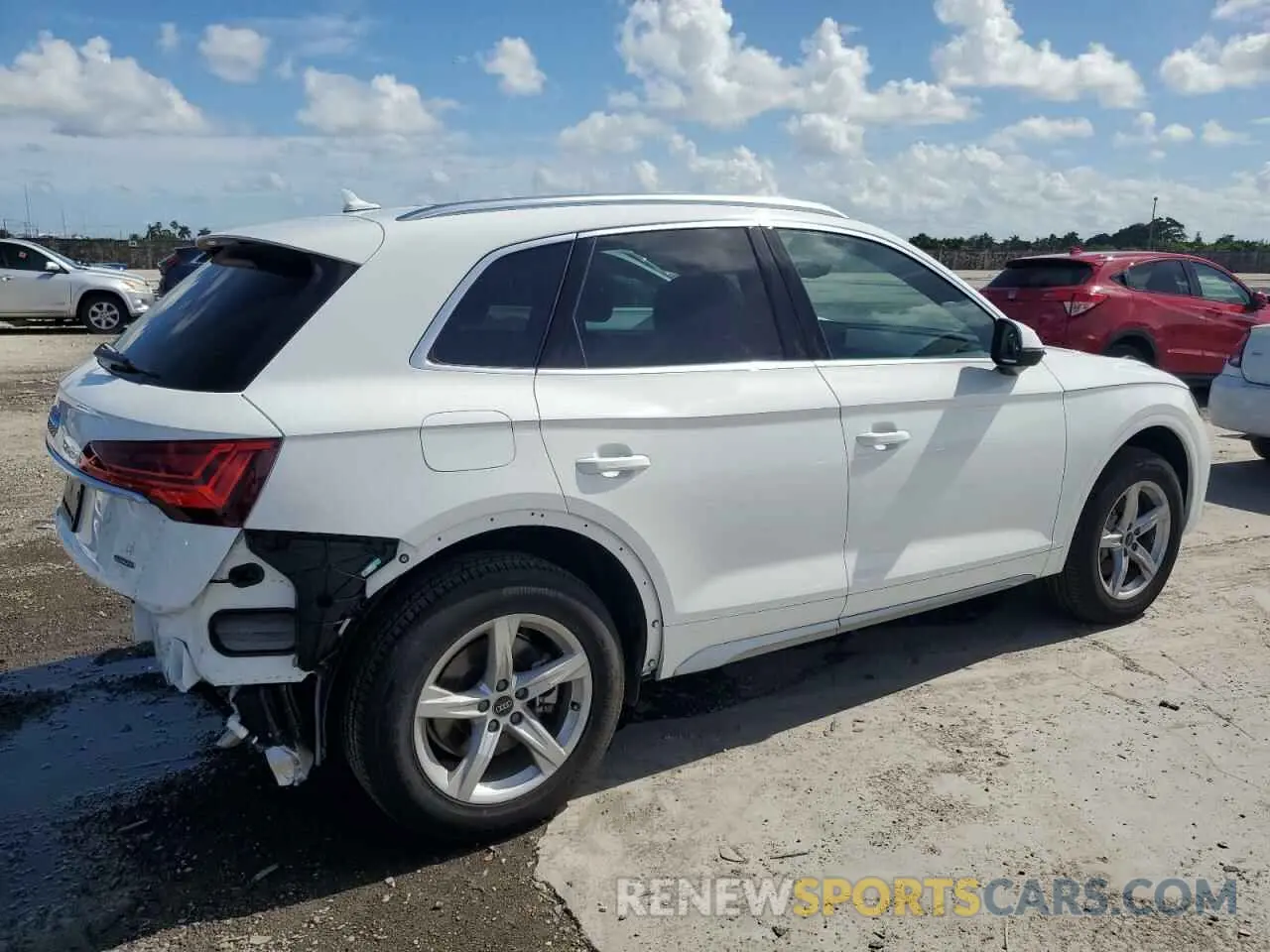 3 fotografías del automóvil dañado WA1ABAFYXP2190464 AUDI Q5 2023