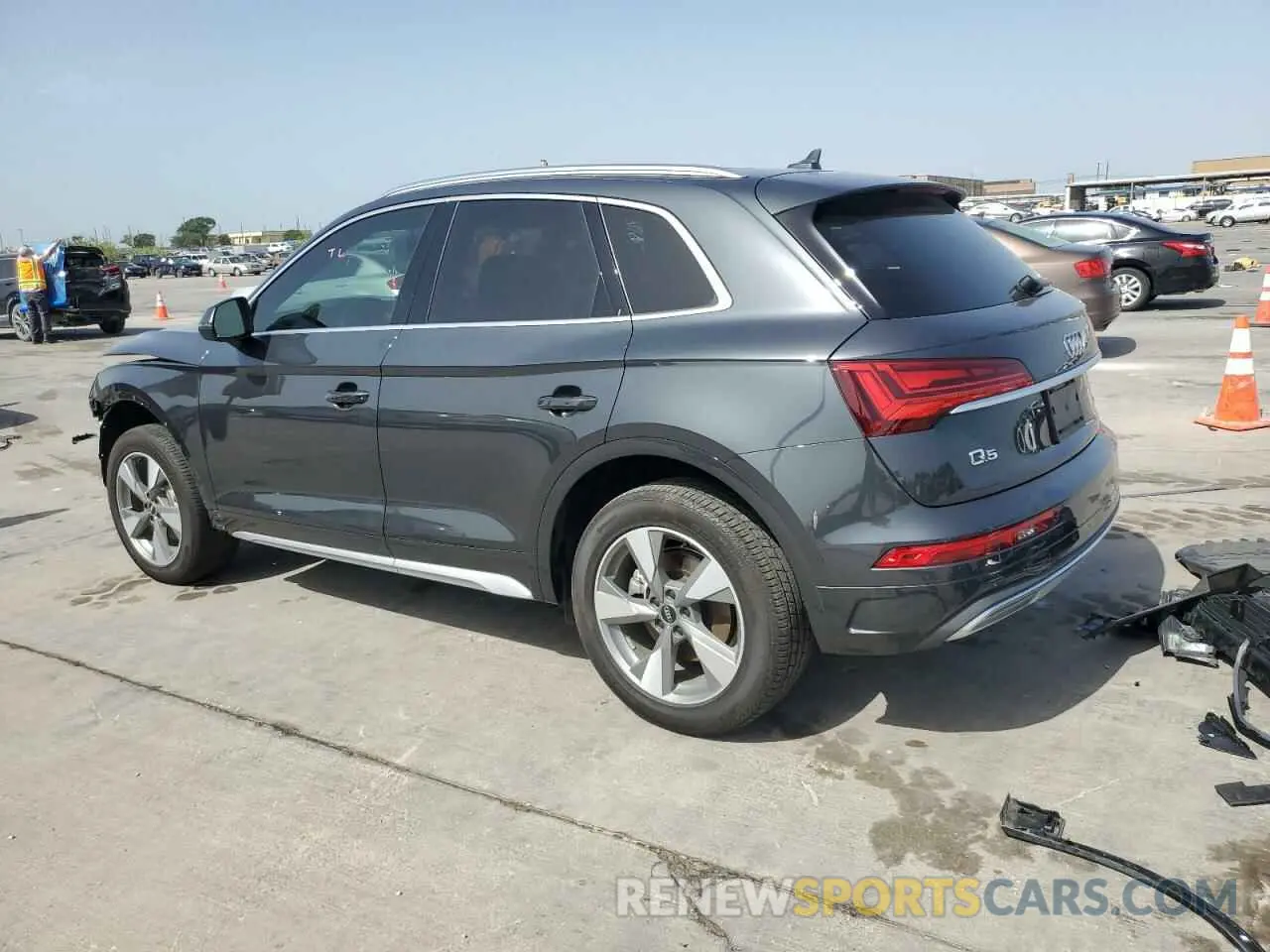 2 fotografías del automóvil dañado WA1BBAFY6P2130542 AUDI Q5 2023