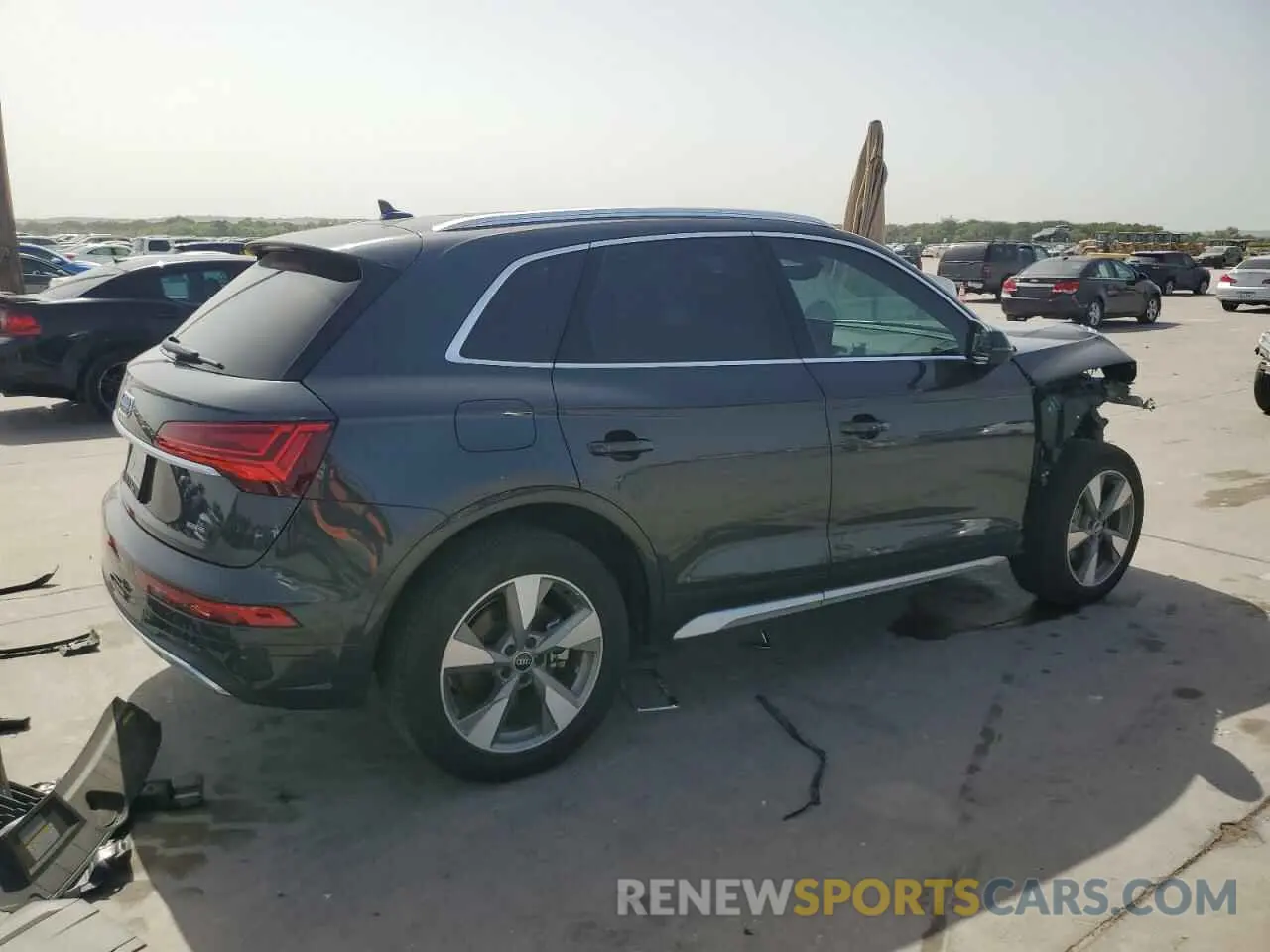 3 fotografías del automóvil dañado WA1BBAFY6P2130542 AUDI Q5 2023