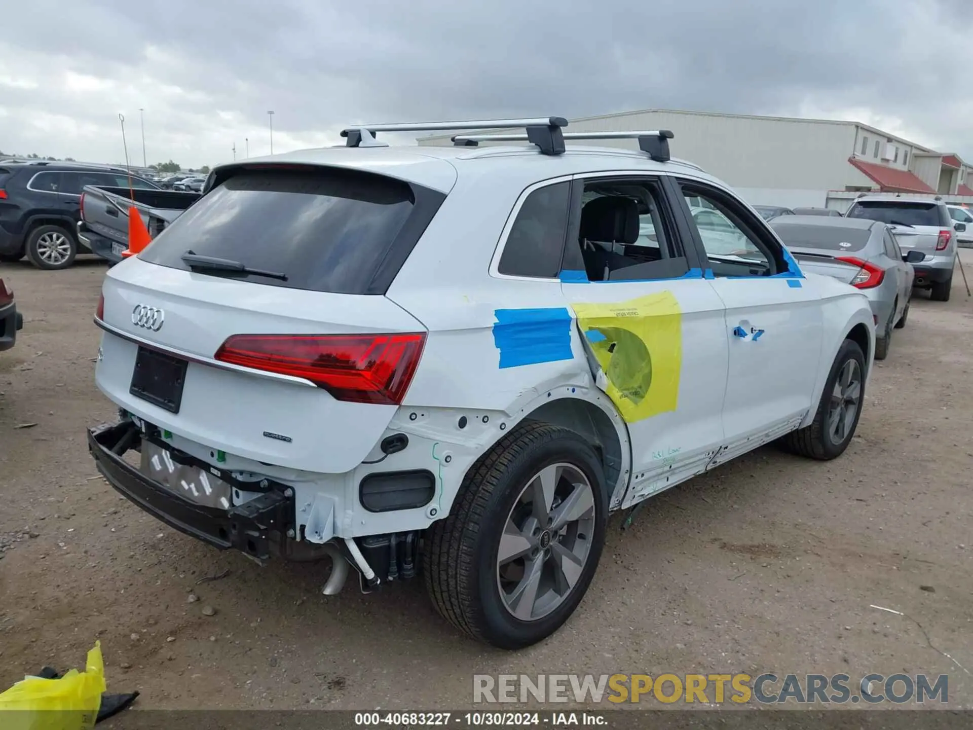 4 fotografías del automóvil dañado WA1BBAFY8P2166619 AUDI Q5 2023
