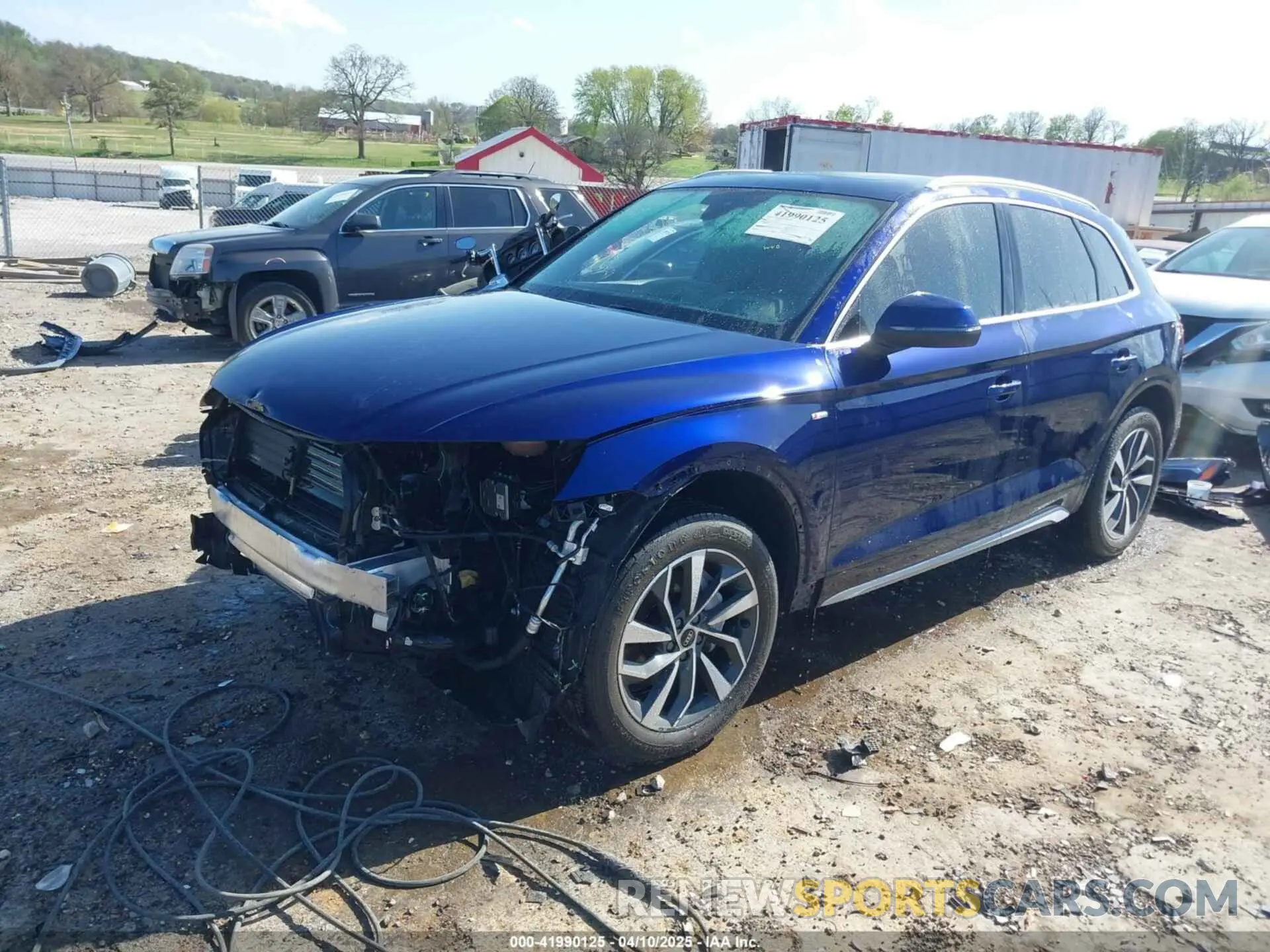 2 fotografías del automóvil dañado WA1EAAFY6P2038315 AUDI Q5 2023