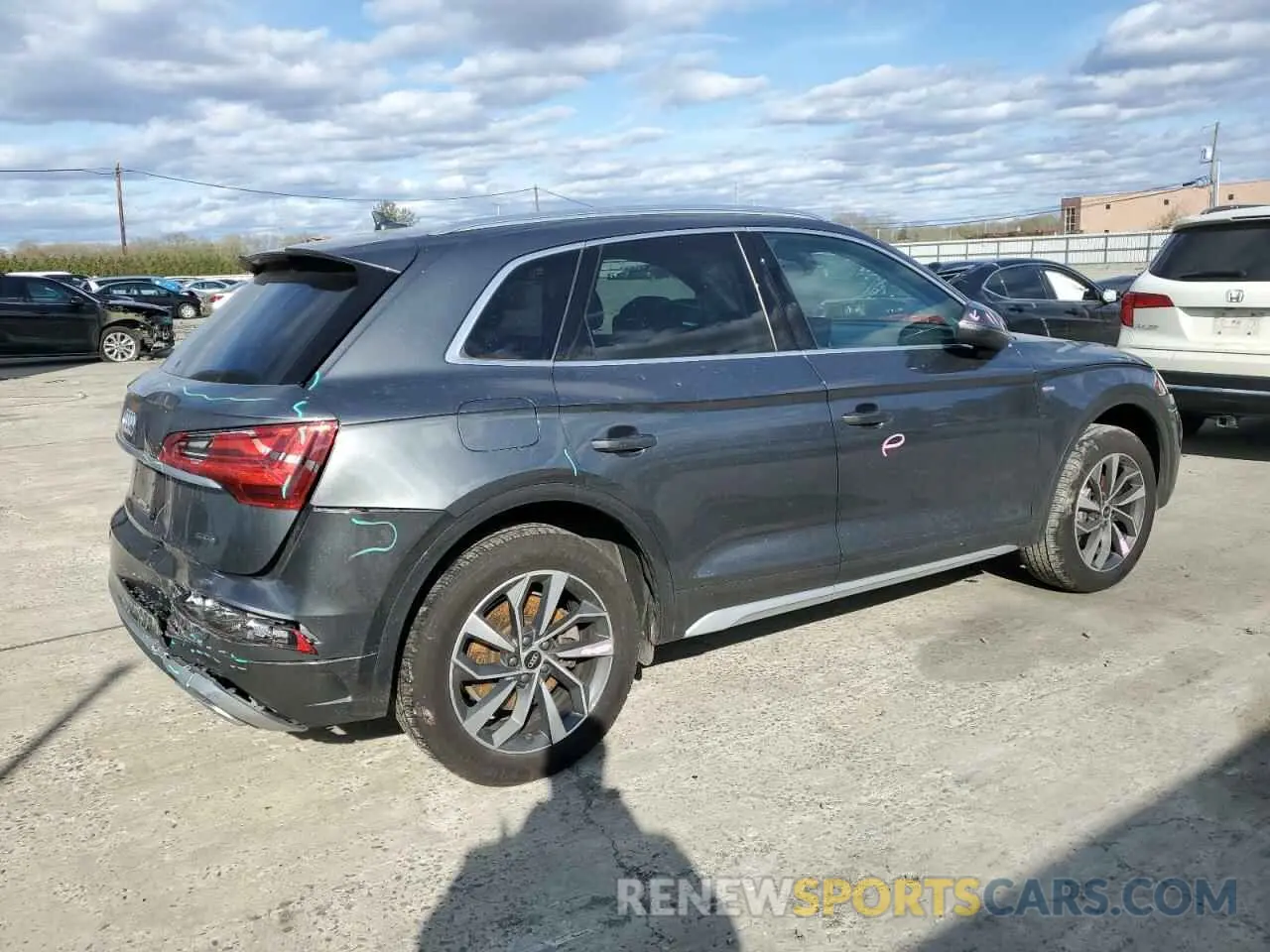 3 fotografías del automóvil dañado WA1EAAFY6P2052165 AUDI Q5 2023