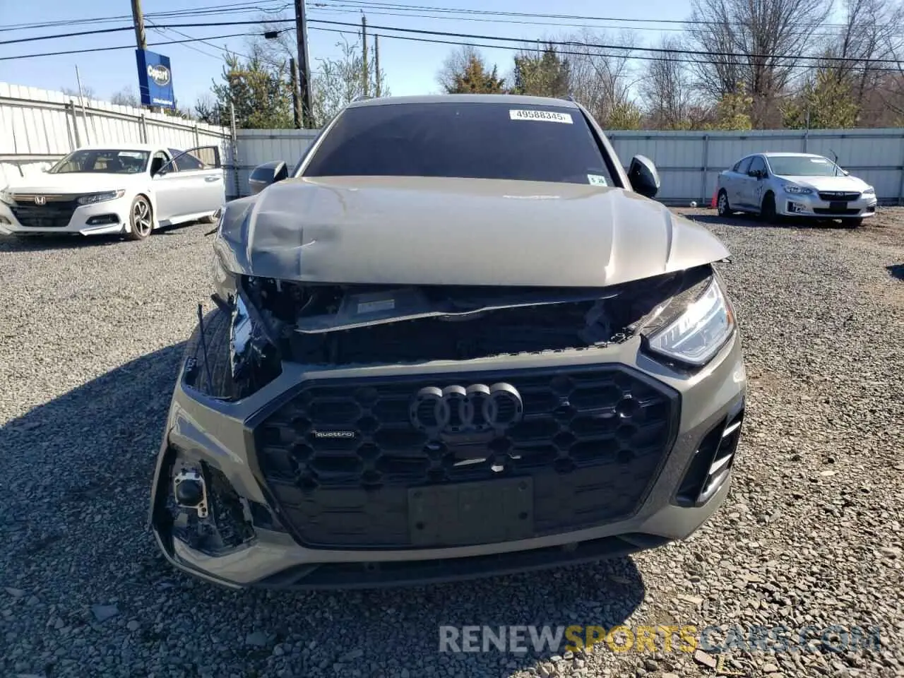 5 fotografías del automóvil dañado WA1EAAFY6P2136552 AUDI Q5 2023