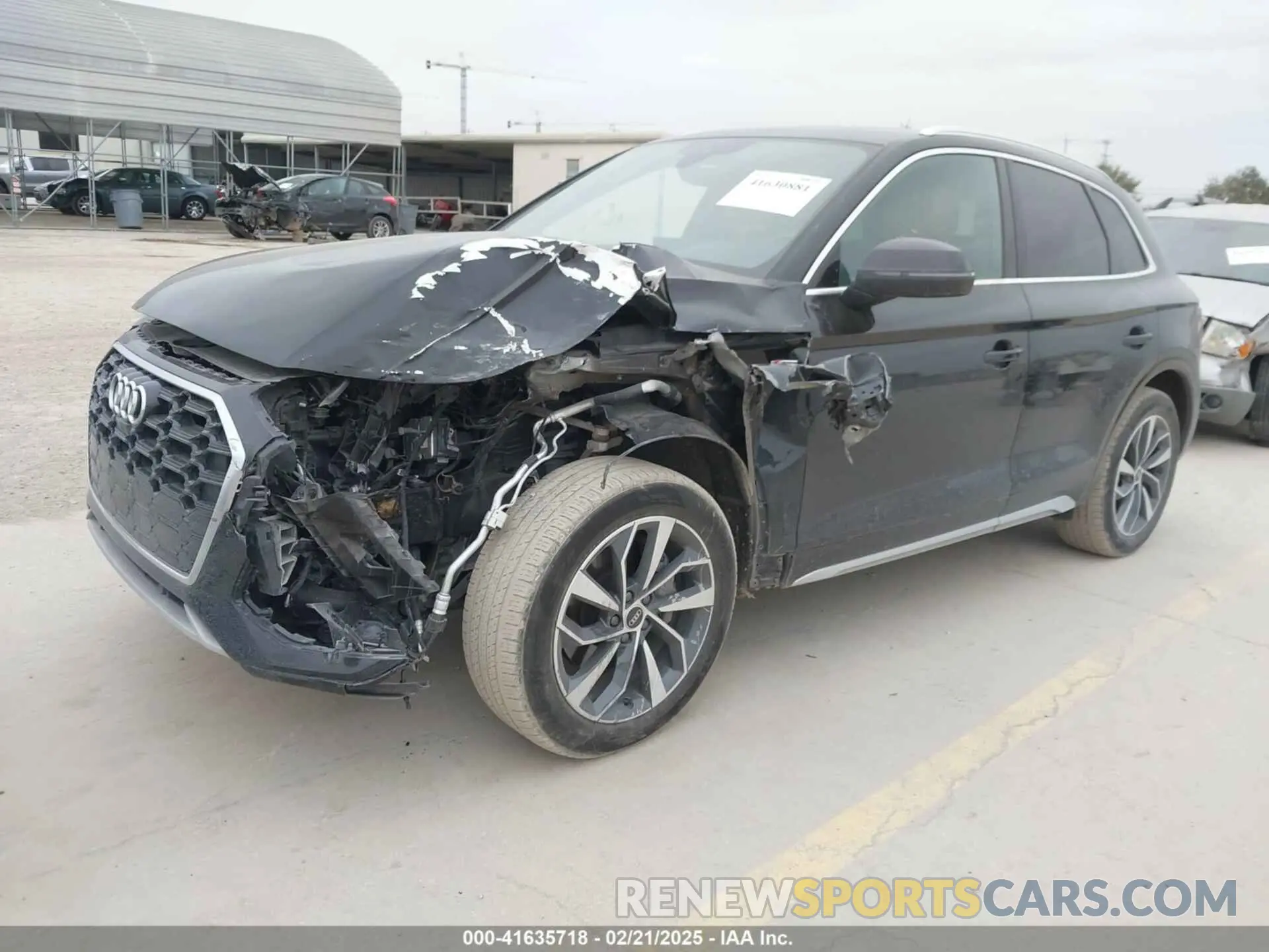2 fotografías del automóvil dañado WA1EAAFY7P2002973 AUDI Q5 2023