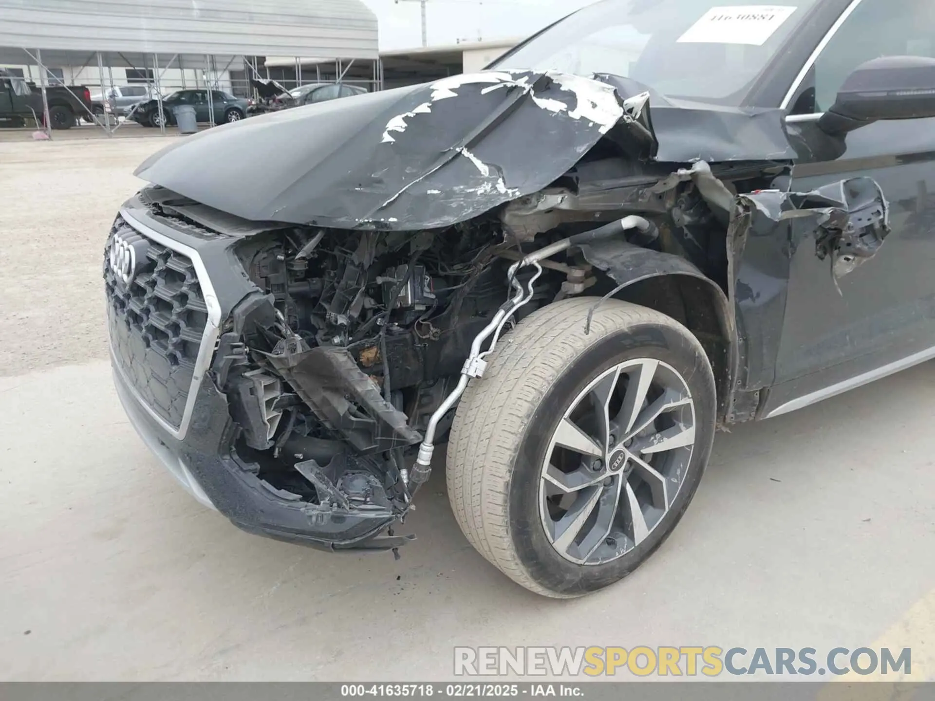 6 fotografías del automóvil dañado WA1EAAFY7P2002973 AUDI Q5 2023