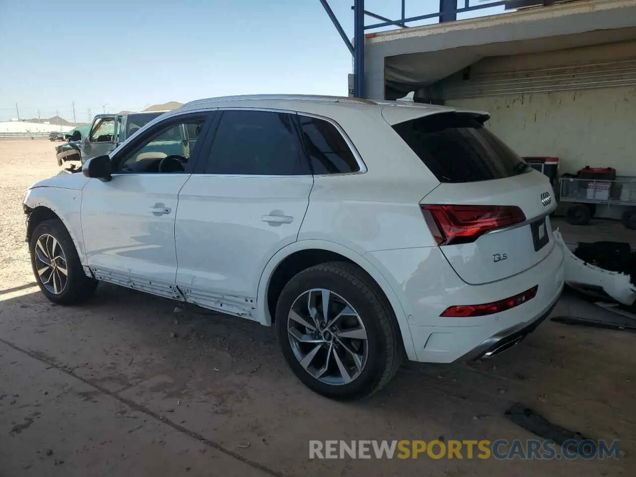 2 fotografías del automóvil dañado WA1FAAFY4P2008766 AUDI Q5 2023
