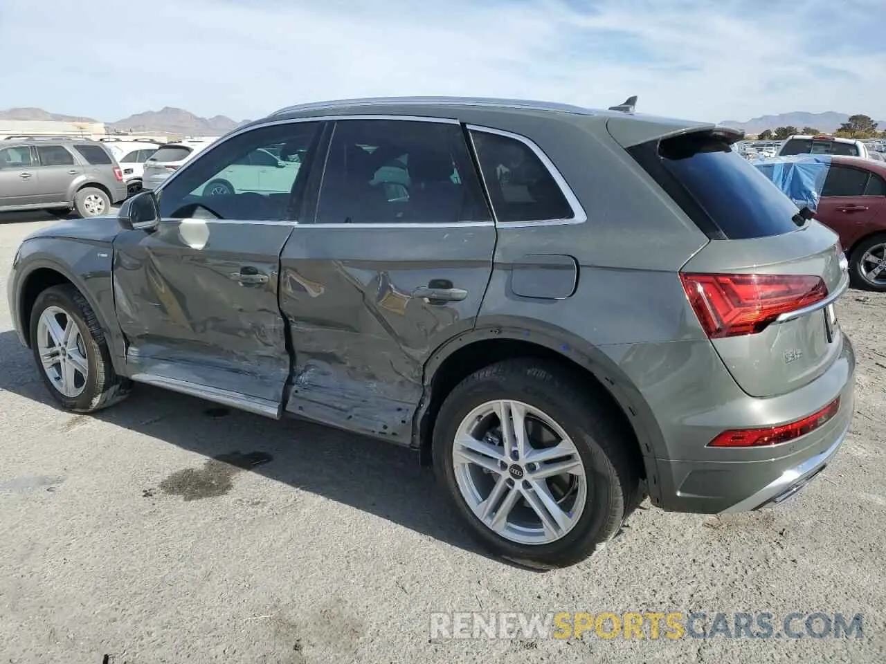 2 fotografías del automóvil dañado WA1G2AFYXP2107092 AUDI Q5 2023