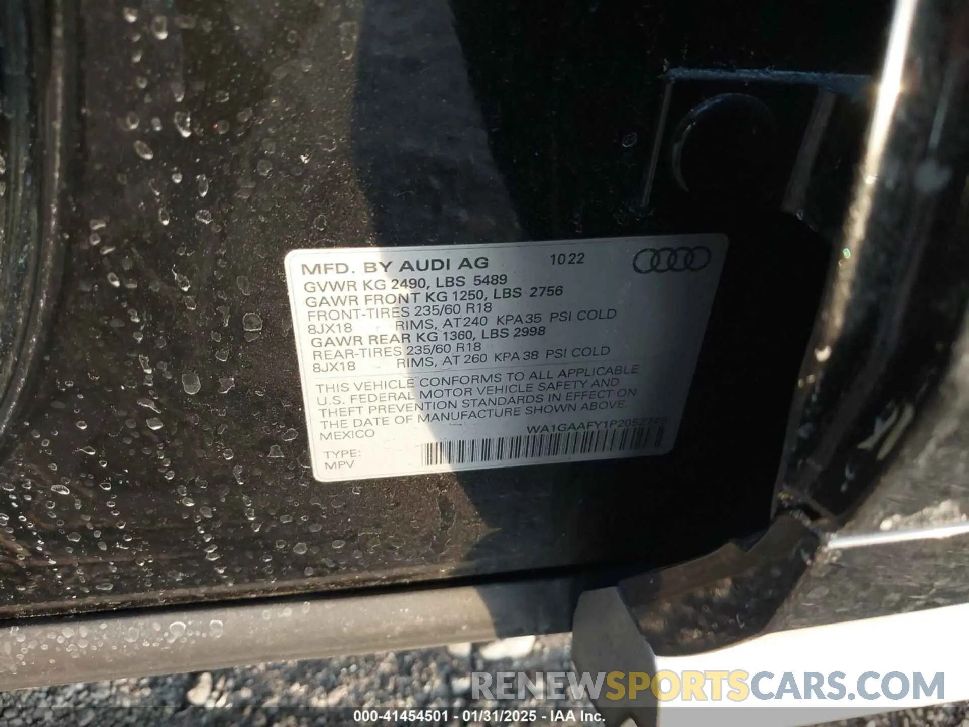 9 fotografías del automóvil dañado WA1GAAFY1P2052745 AUDI Q5 2023
