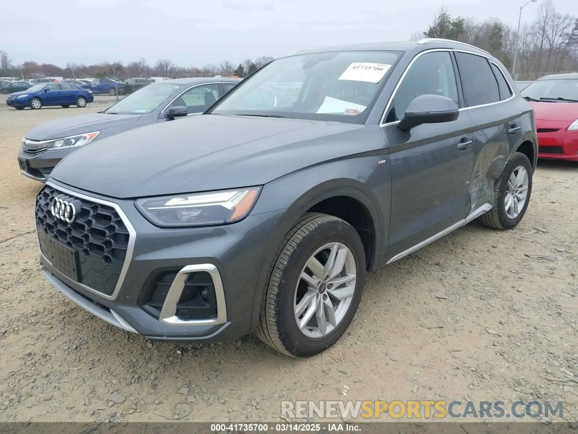 2 fotografías del automóvil dañado WA1GAAFY3P2062189 AUDI Q5 2023