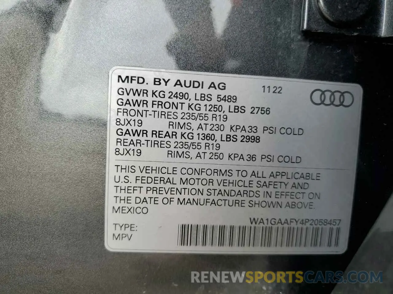 13 fotografías del automóvil dañado WA1GAAFY4P2058457 AUDI Q5 2023