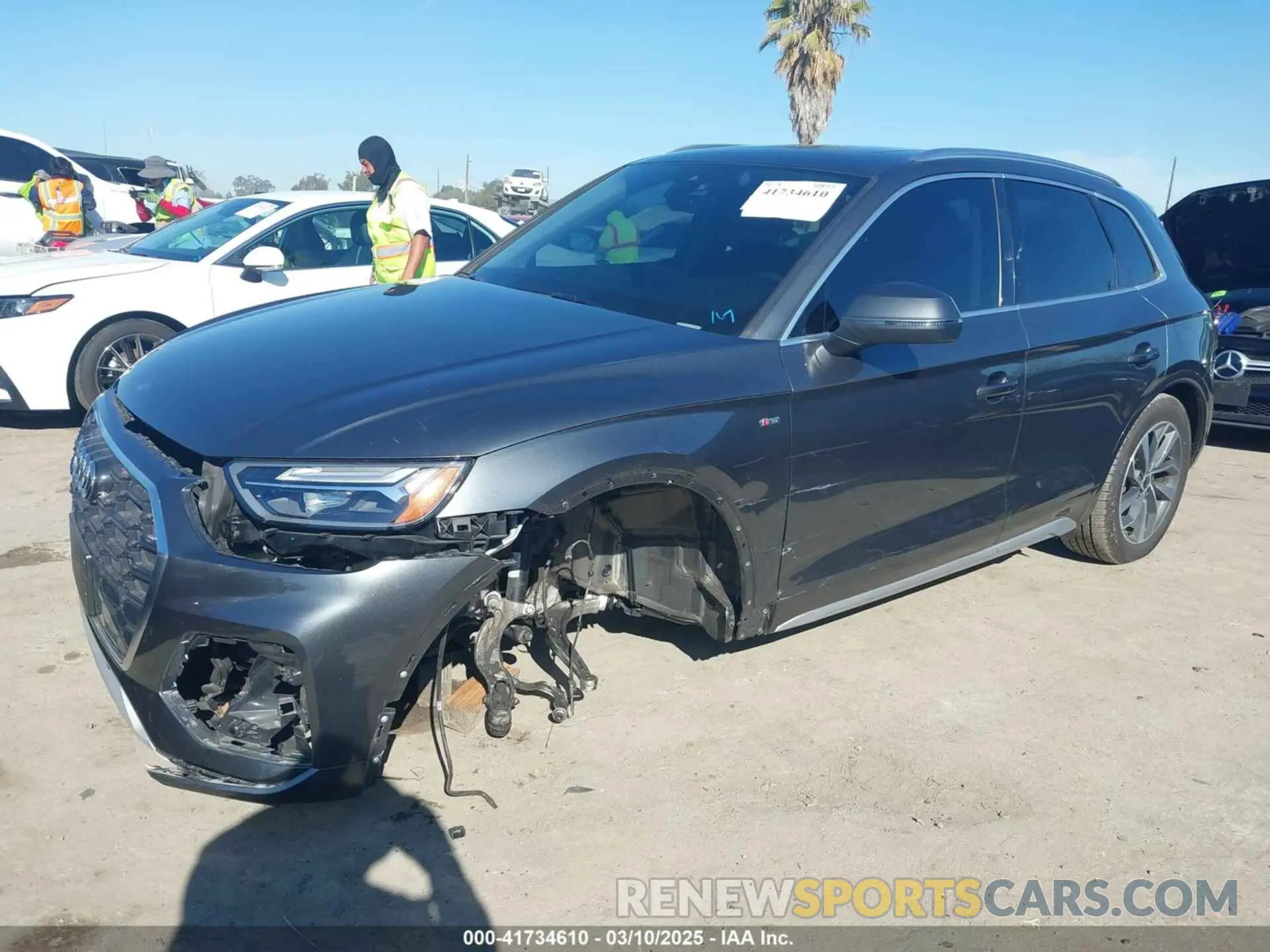 2 fotografías del automóvil dañado WA1GAAFY8P2189441 AUDI Q5 2023