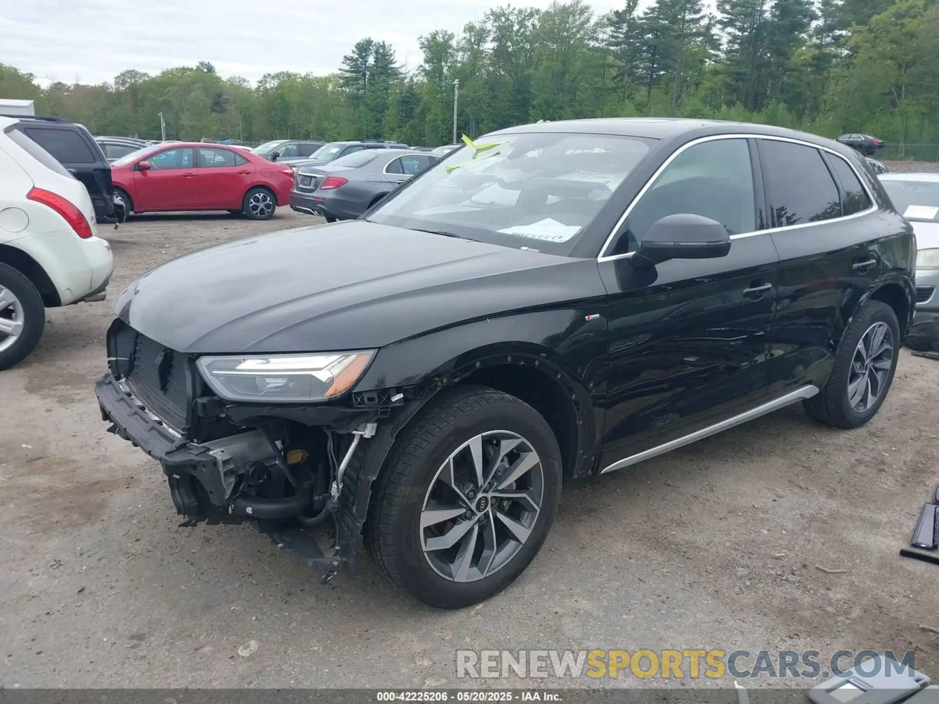 2 fotografías del automóvil dañado WA1GAAFYXP2068698 AUDI Q5 2023
