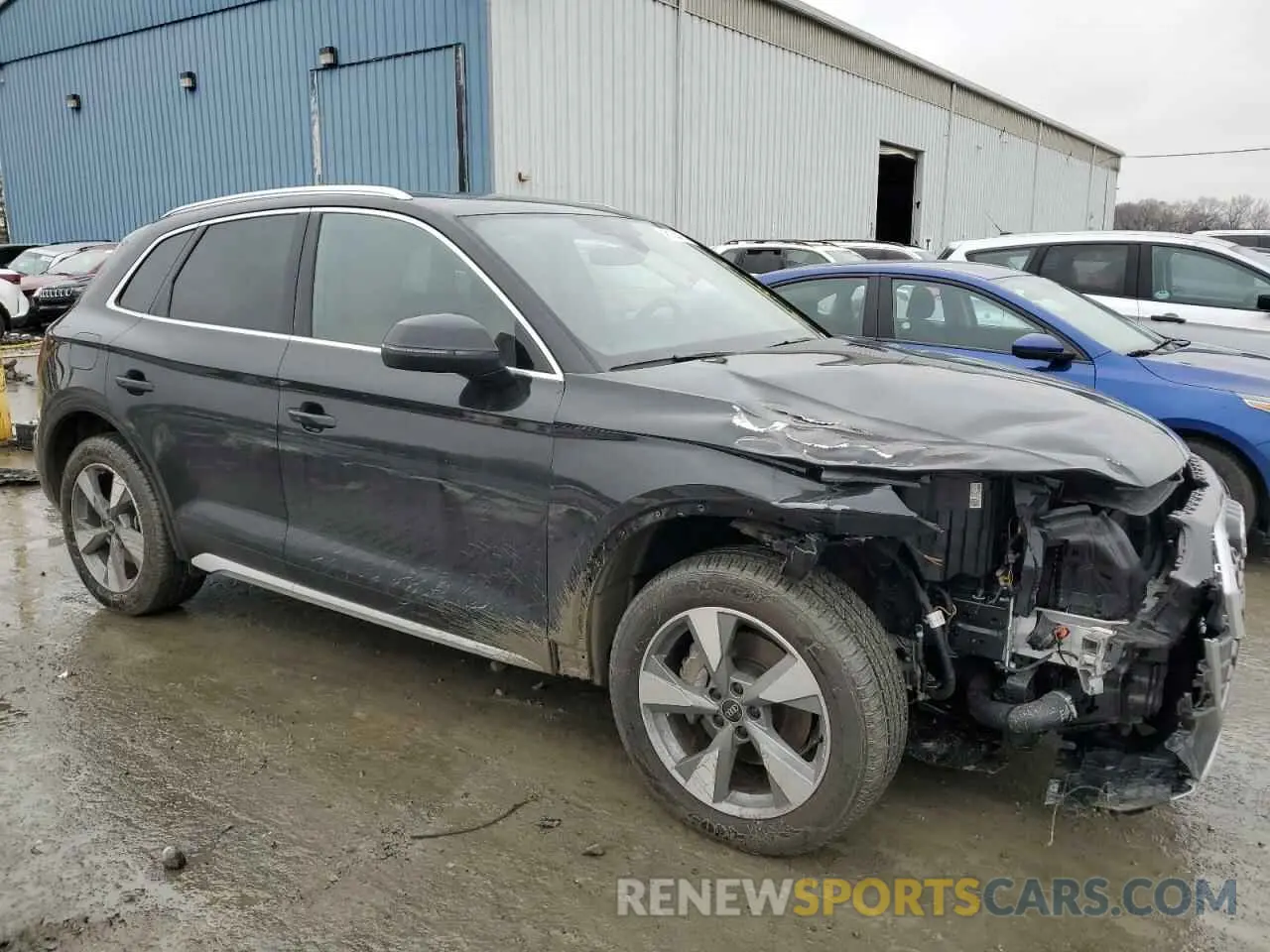 4 fotografías del automóvil dañado WA1ABAFY0R2100659 AUDI Q5 2024