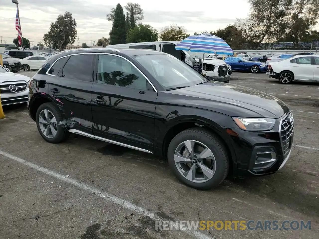 4 fotografías del automóvil dañado WA1ABAFY6R2137571 AUDI Q5 2024