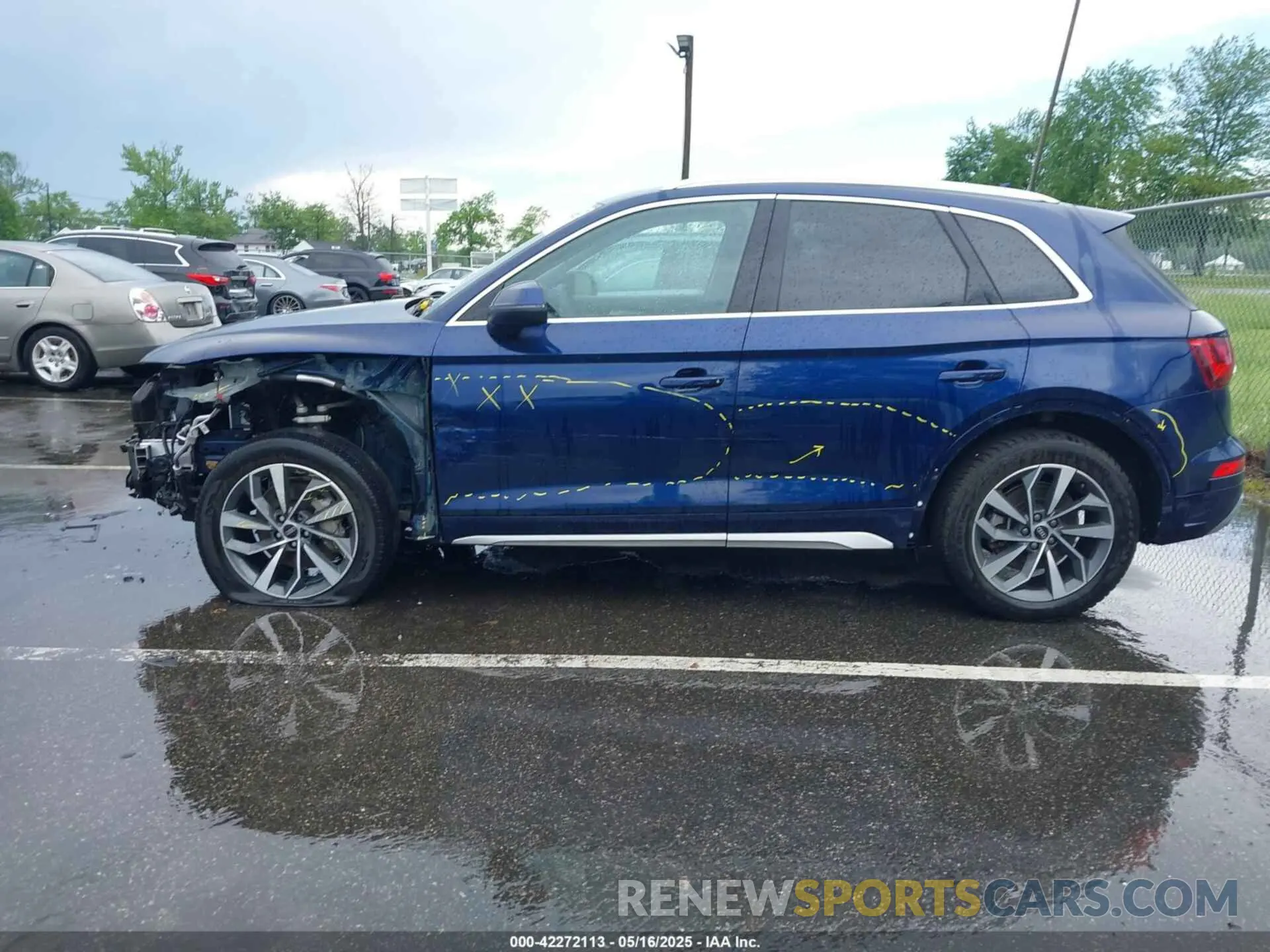 14 fotografías del automóvil dañado WA1EAAFY1R2053260 AUDI Q5 2024