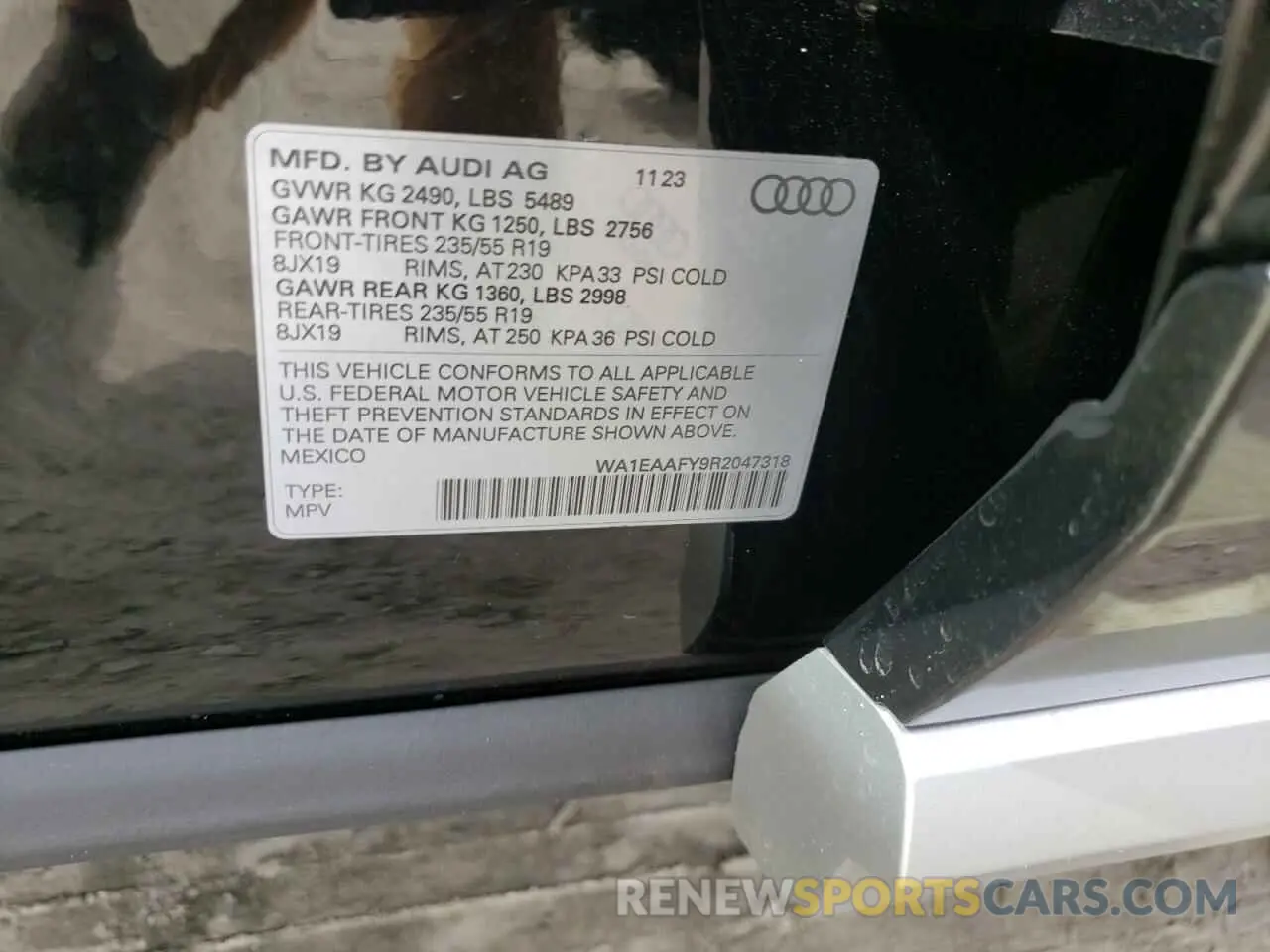 12 fotografías del automóvil dañado WA1EAAFY9R2047318 AUDI Q5 2024