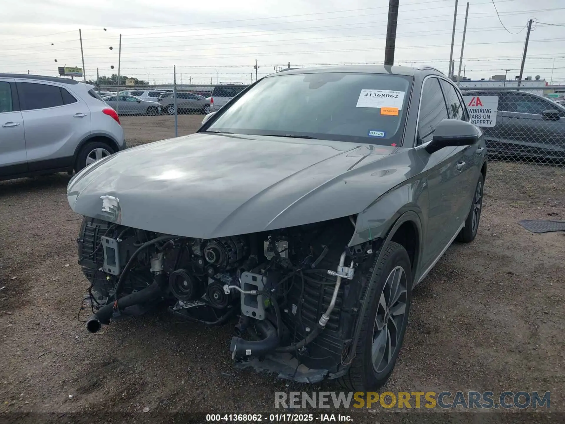2 fotografías del automóvil dañado WA1GAAFY1R2000549 AUDI Q5 2024