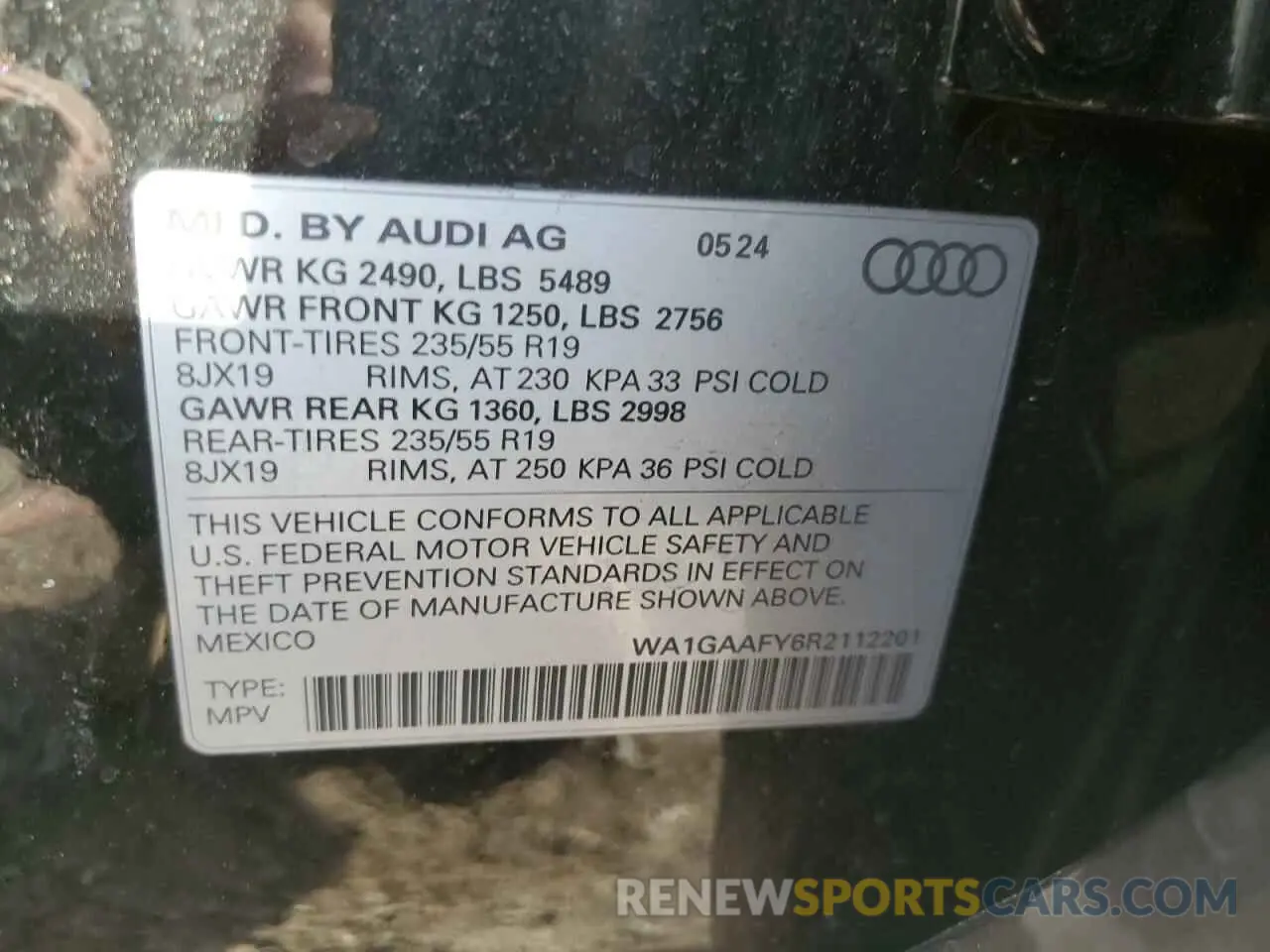 13 fotografías del automóvil dañado WA1GAAFY6R2112201 AUDI Q5 2024