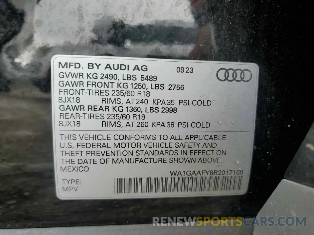 13 fotografías del automóvil dañado WA1GAAFY8R2017168 AUDI Q5 2024