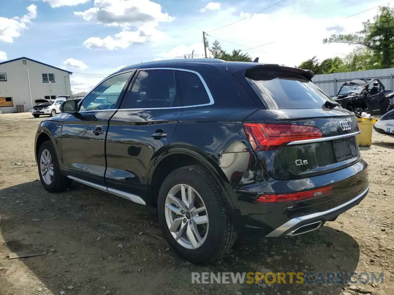2 fotografías del automóvil dañado WA1GAAFY9R2066332 AUDI Q5 2024