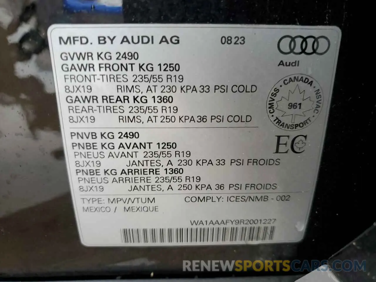 13 fotografías del automóvil dañado WA1AAAFY9R2001227 AUDI Q5 KOMFORT 2024