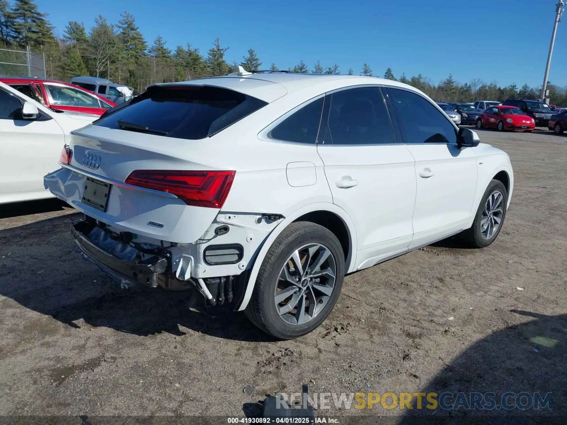 4 fotografías del automóvil dañado WA14AAFY2M2069228 AUDI Q5 SPORTBACK 2021