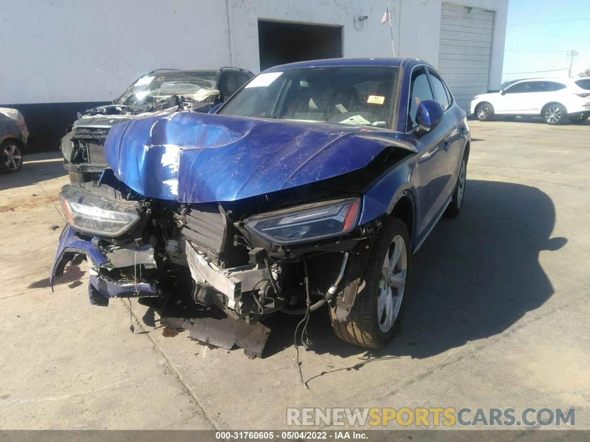 2 fotografías del automóvil dañado WA15AAFY0M2125588 AUDI Q5 SPORTBACK 2021