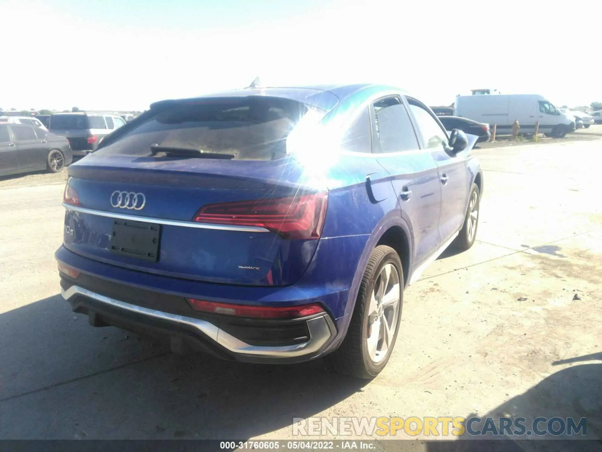 4 fotografías del automóvil dañado WA15AAFY0M2125588 AUDI Q5 SPORTBACK 2021