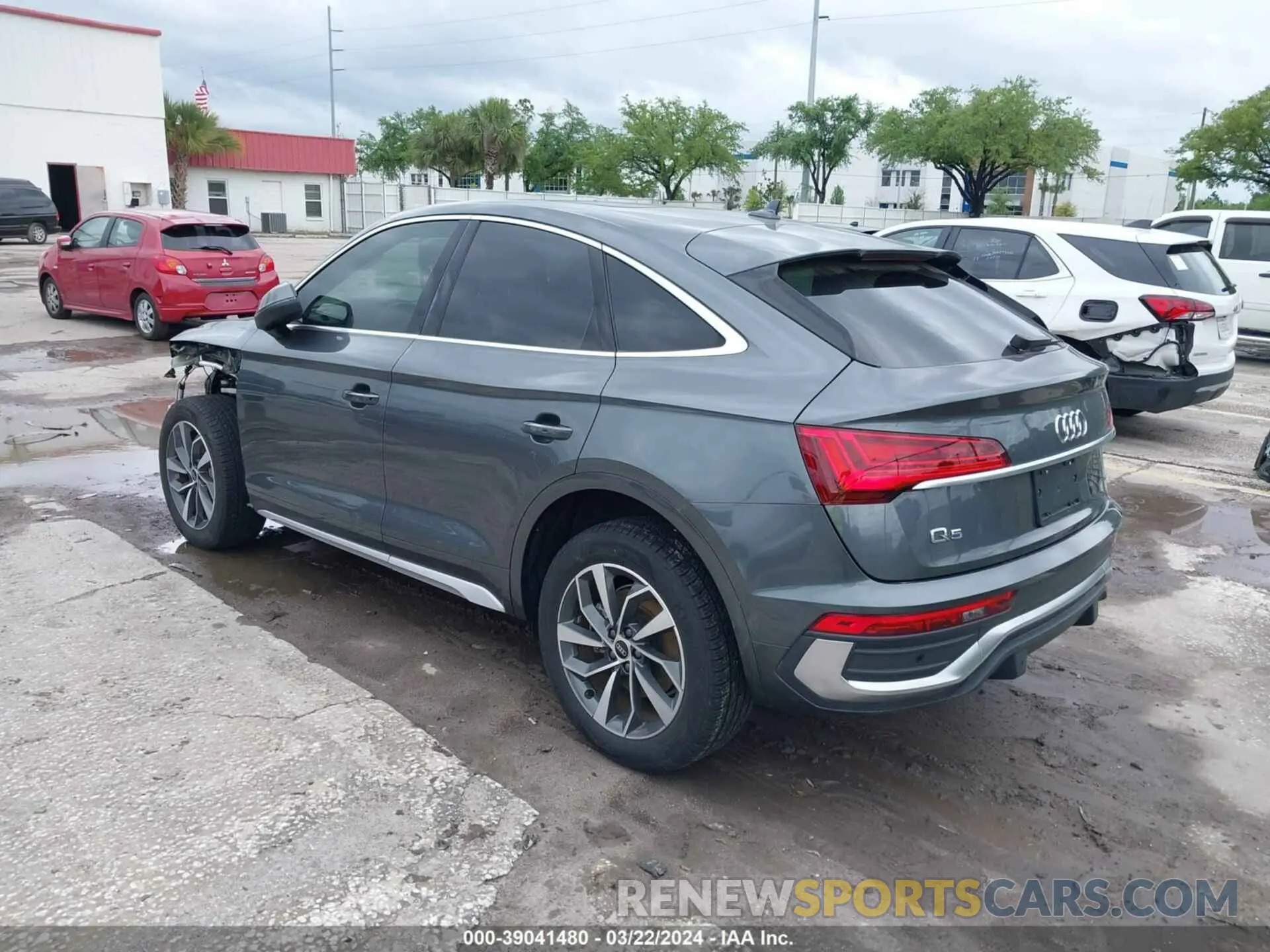 3 fotografías del automóvil dañado WA15AAFYXN2126295 AUDI Q5 SPORTBACK 2022