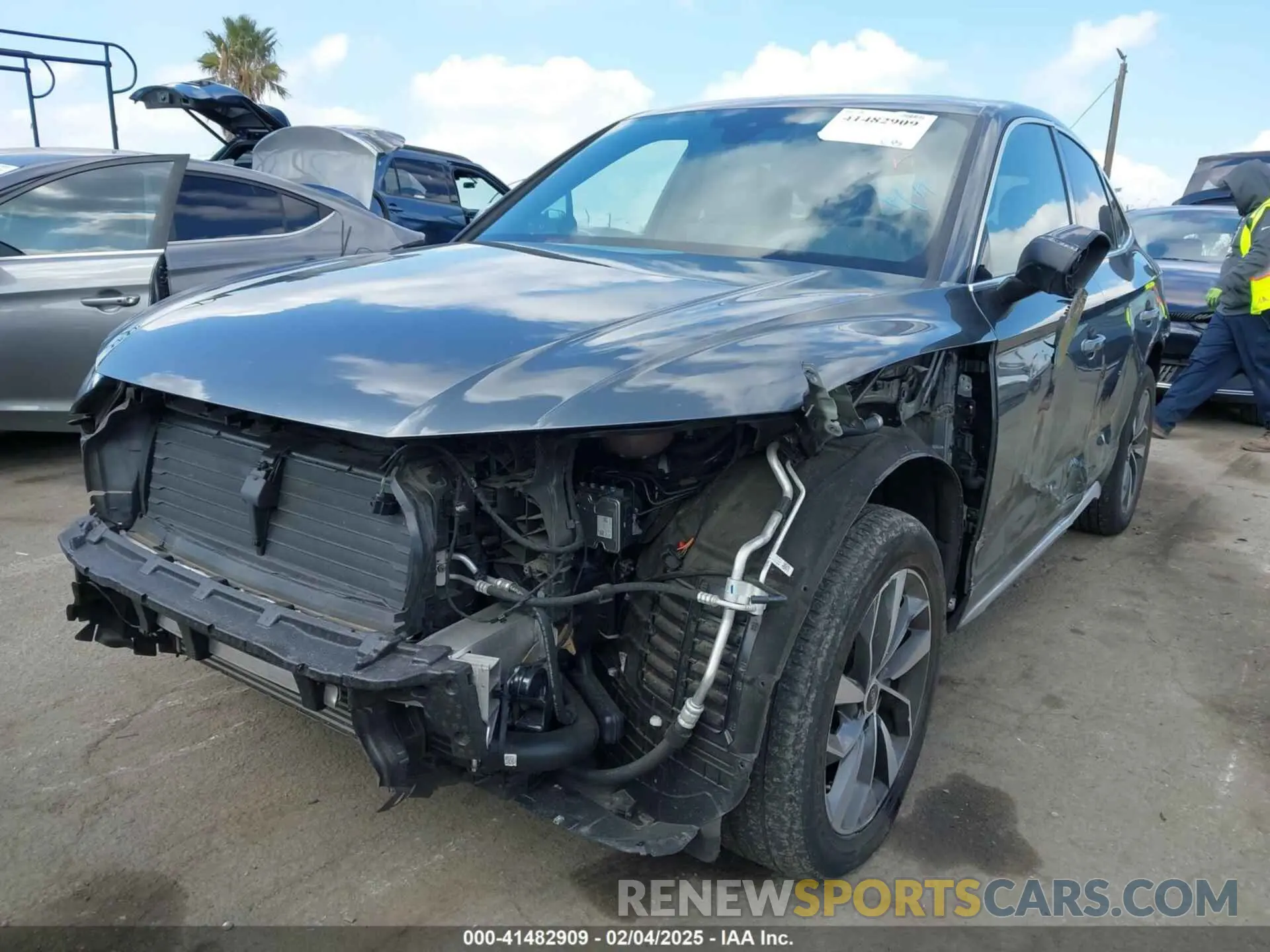 2 fotografías del automóvil dañado WA15AAFY2P2007434 AUDI Q5 SPORTBACK 2023