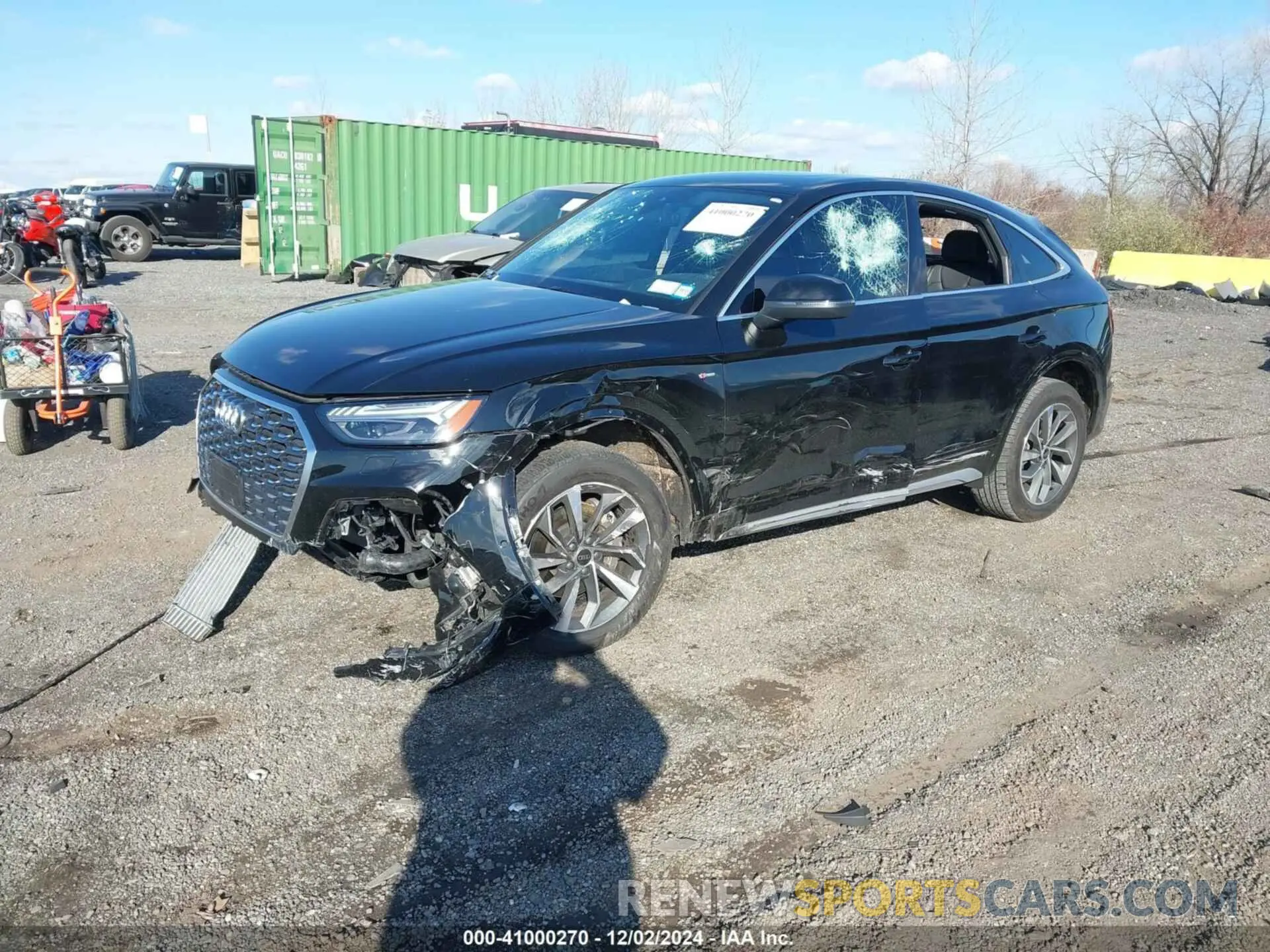 2 fotografías del automóvil dañado WA16AAFY4P2195149 AUDI Q5 SPORTBACK 2023