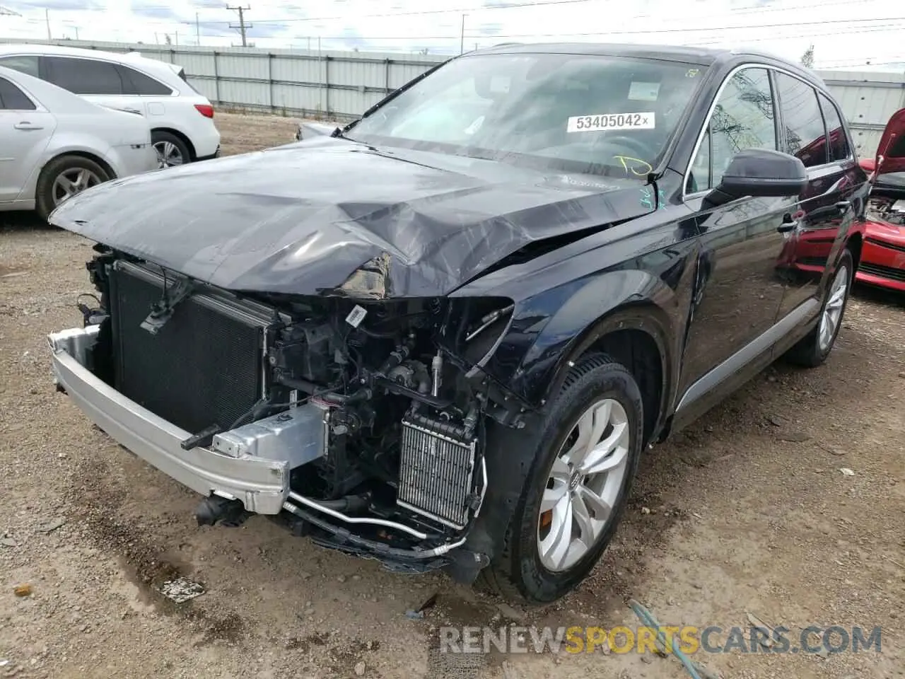 2 fotografías del automóvil dañado WA1AAAF71KD012711 AUDI Q7 2019