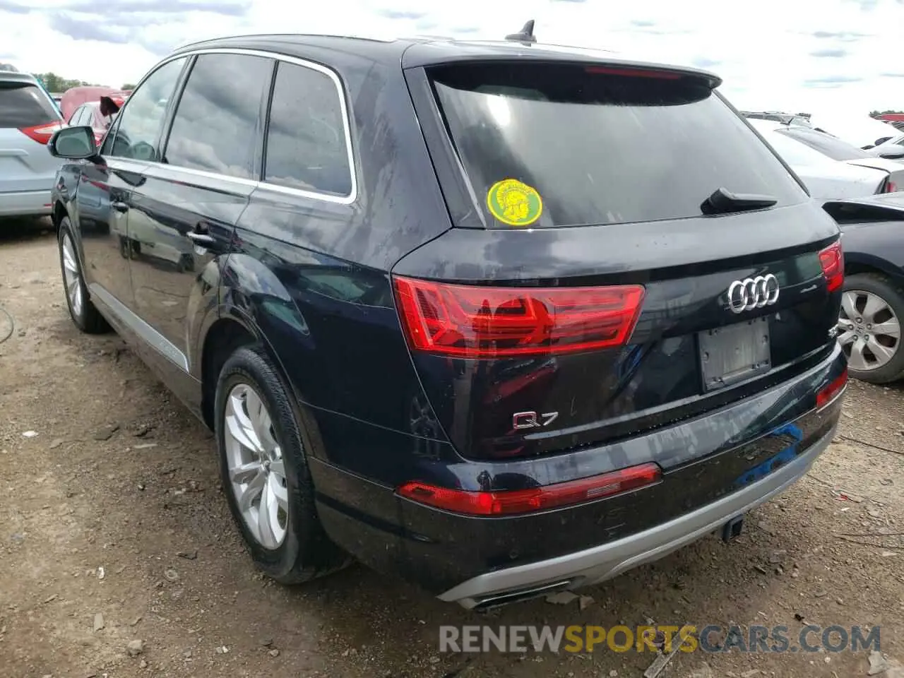 3 fotografías del automóvil dañado WA1AAAF71KD012711 AUDI Q7 2019